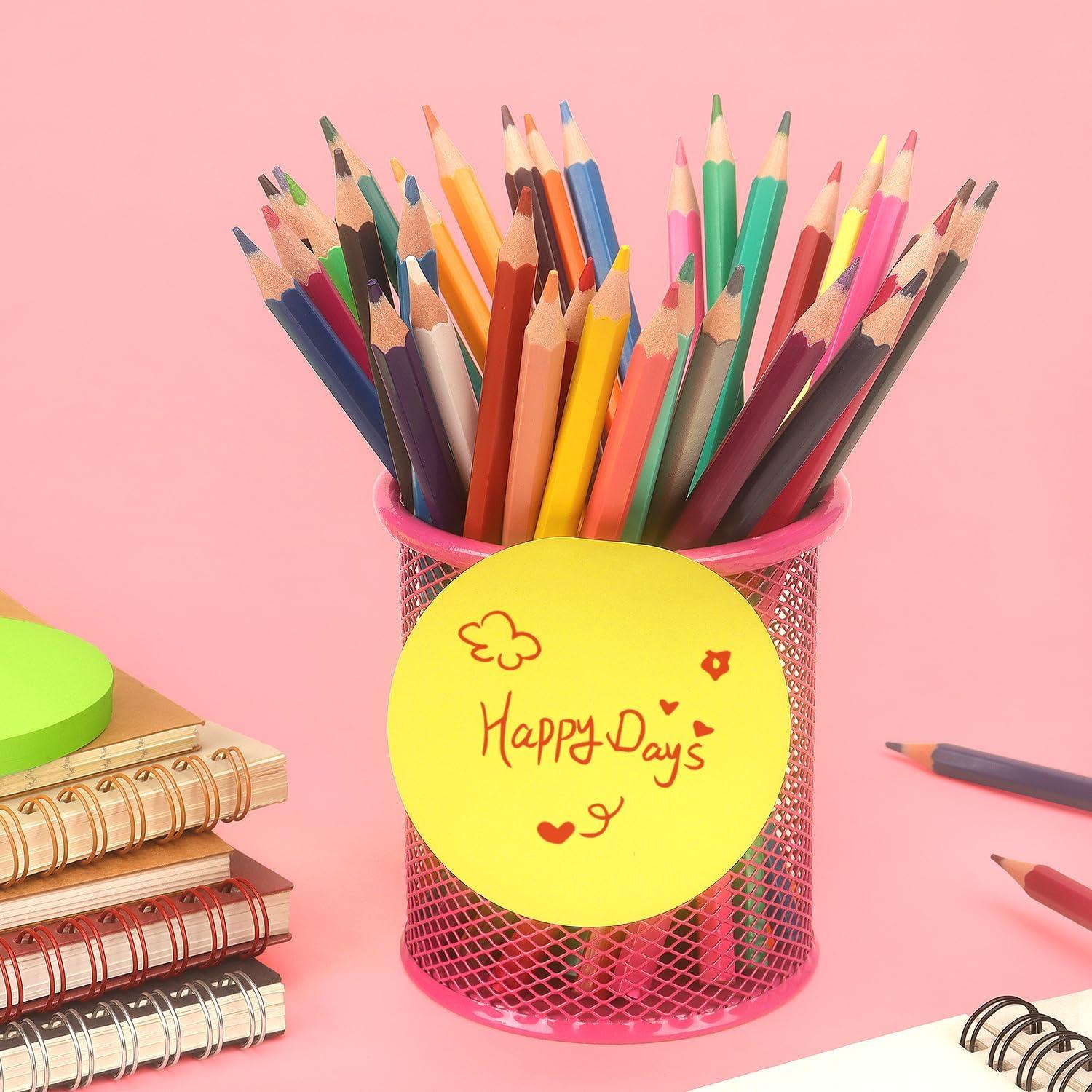 Notas Adhesivas Redondas SIMONA 8 Colores Brillantes 75 Hojas