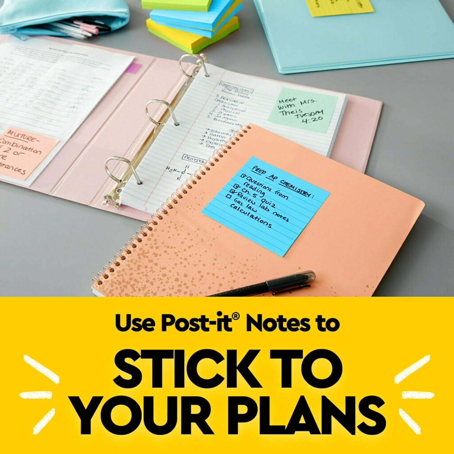 Notas Adhesivas Post-it Fantasía Floral 7.6x7.6 cm 14 Blocs