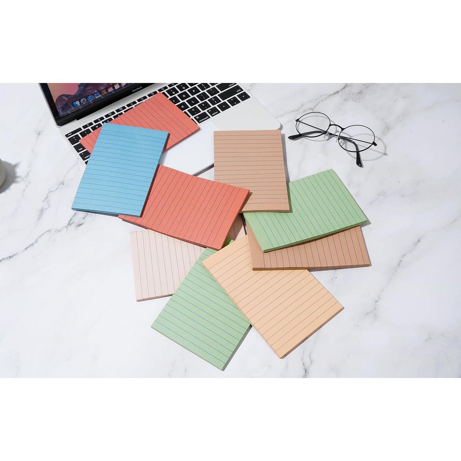 Notas Adhesivas Rayadas YEECOK 10x15 cm Vintage 360 Hojas