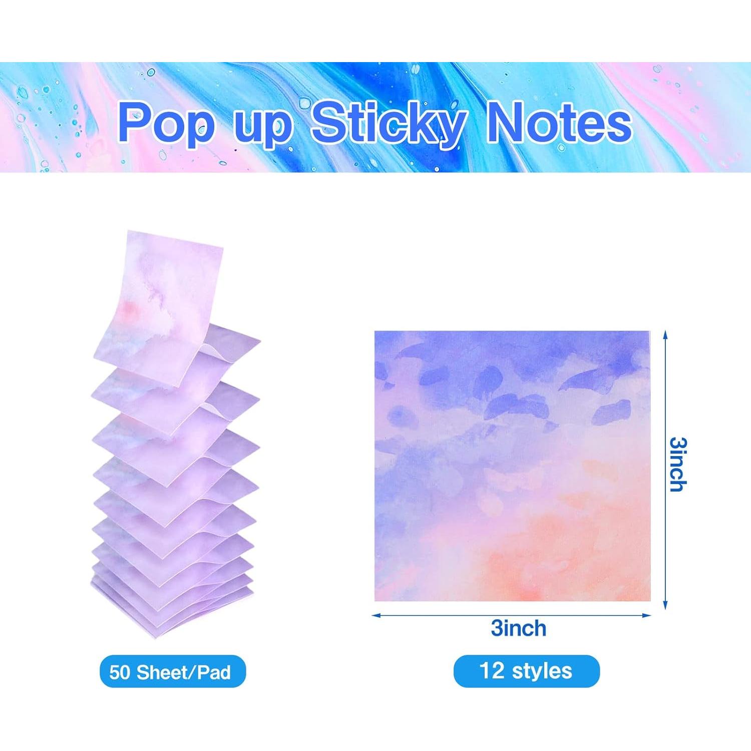 Notas Adhesivas Emergentes FASBET 7.5x7.5 cm 12 Pads Multicolor