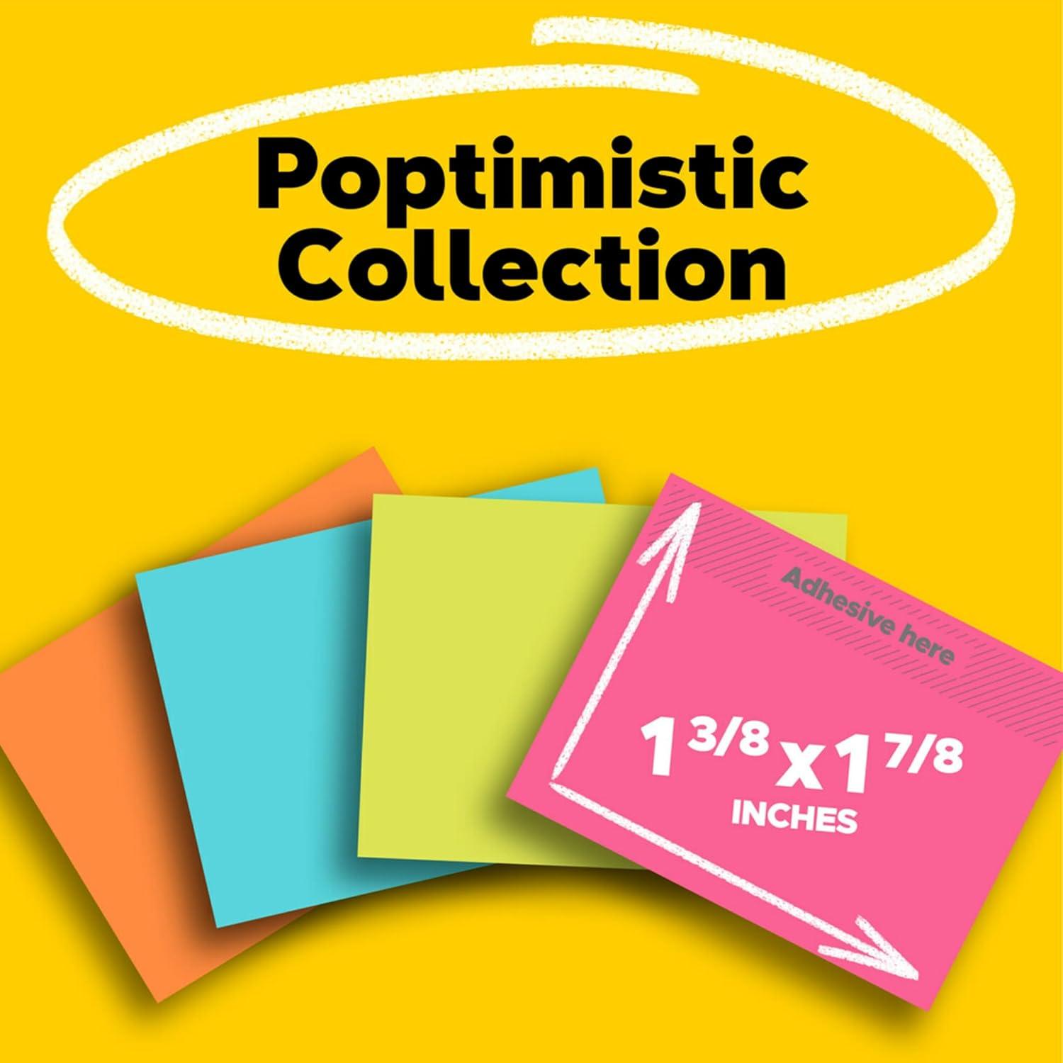 Notas Adhesivas Post-it Poptimista 3.8x5.1cm 12 Blocs 100 Hojas