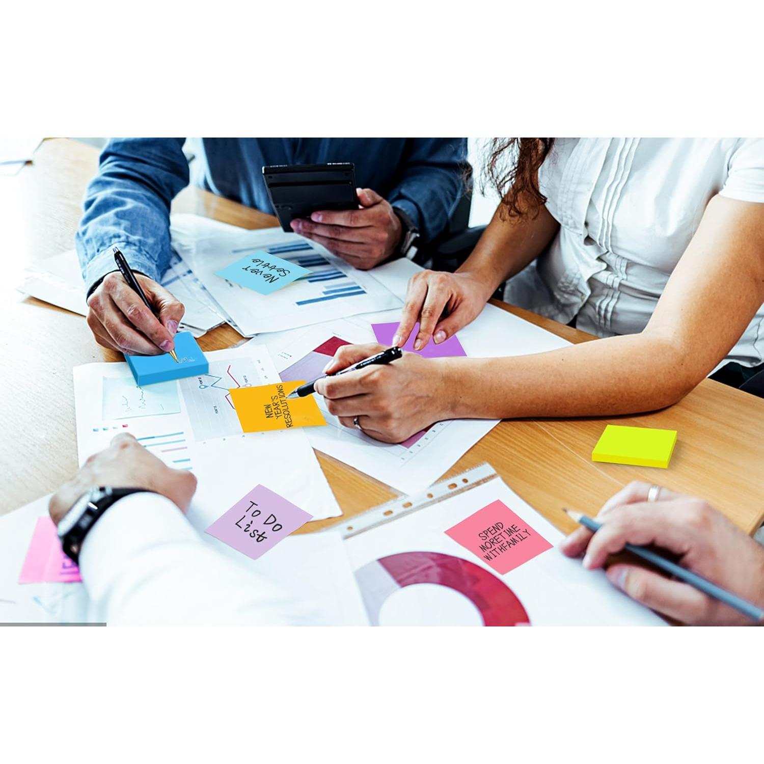 Notas Adhesivas Pop Up TKTB 3x3 cm 18 Pads Brillantes