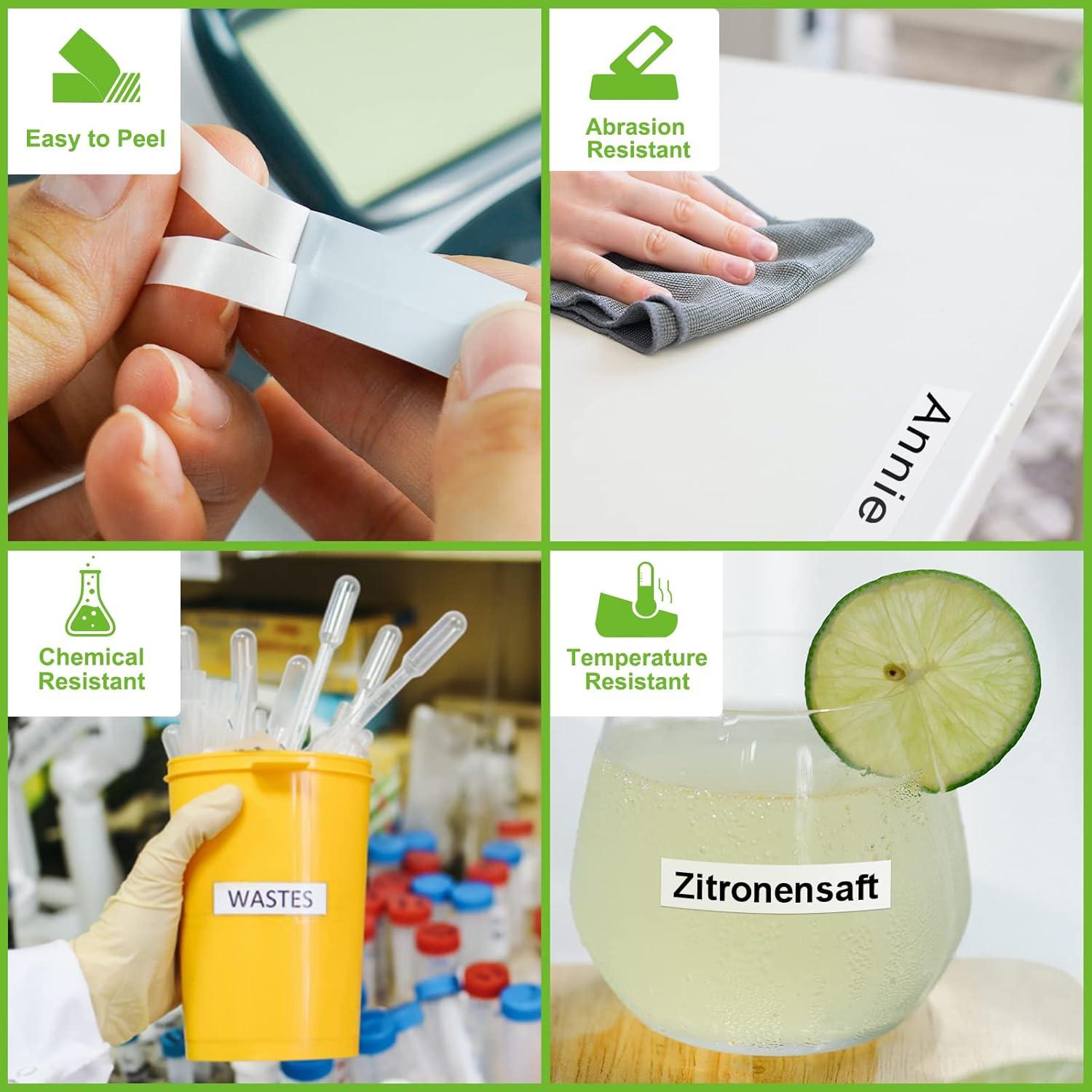 3 Recargas de Etiquetas de Papel HOCALORT para Dymo LetraTag