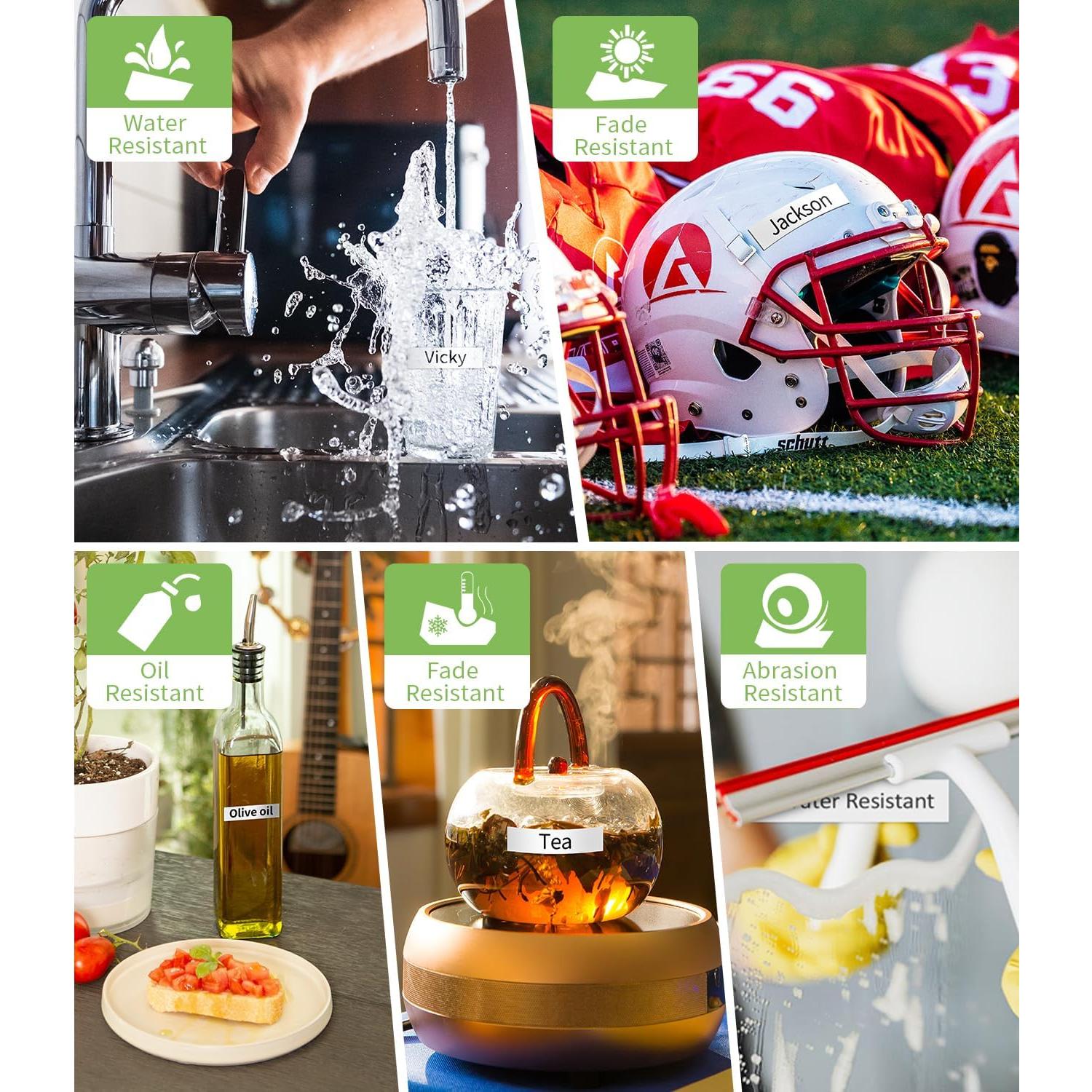 Cinta de Etiqueta Dymo D1 45013 Freshworld 12mm x 7m Negro/Blanco