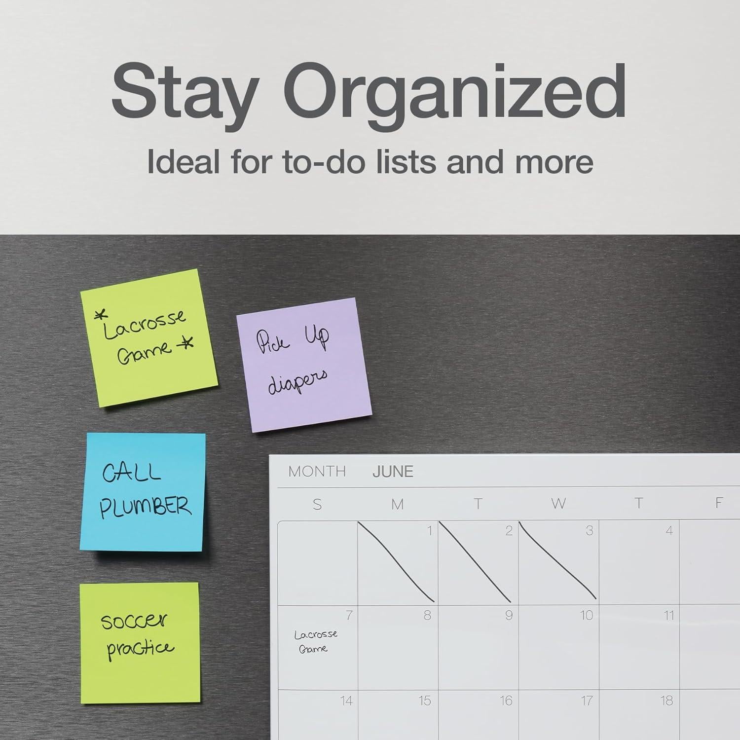 Notas Adhesivas Redi-Tag 7.62x7.62 cm, Paquete de 24, Colores Brillantes