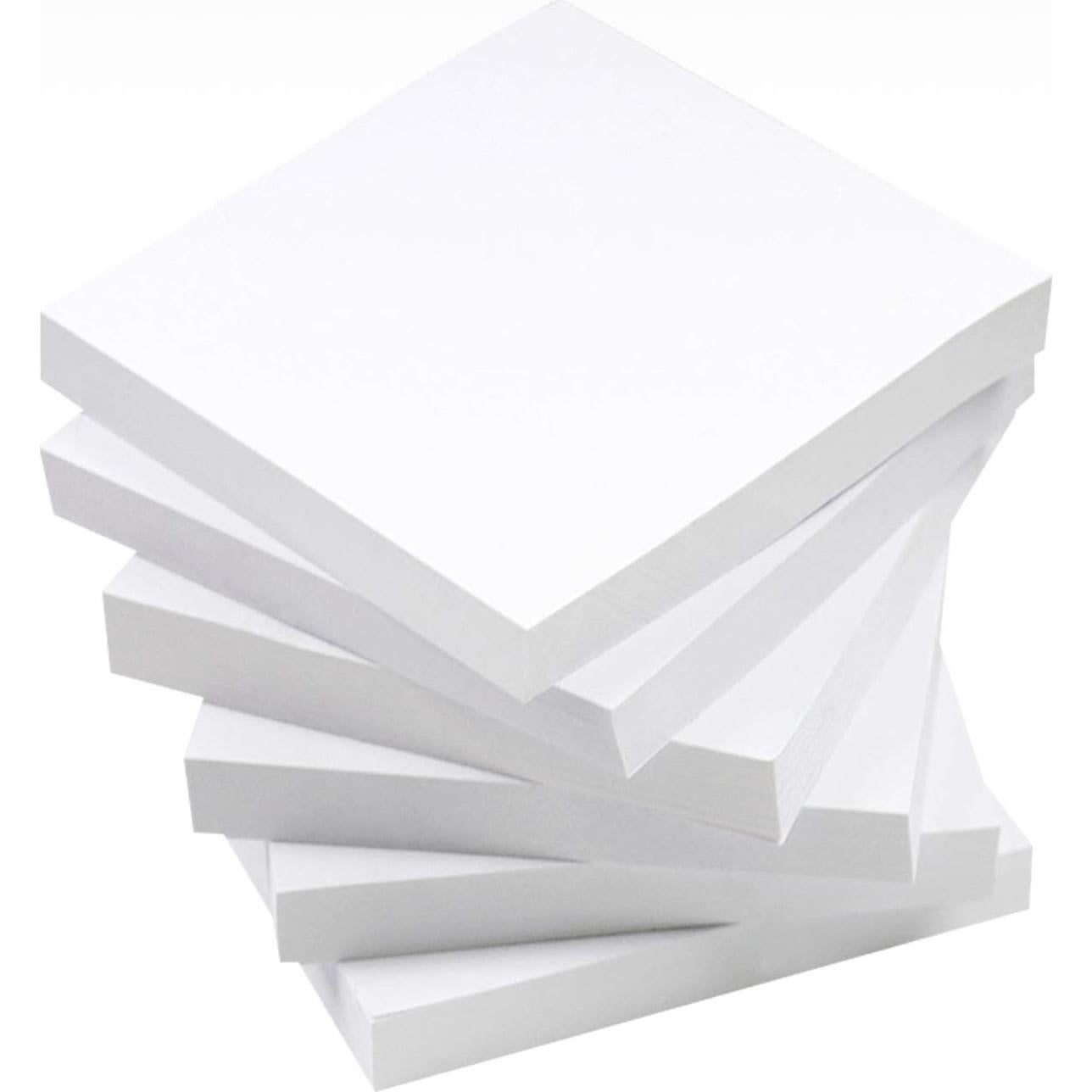 Notas Adhesivas Blancas YXTH, 6 Blocs, 100 Hojas cada uno