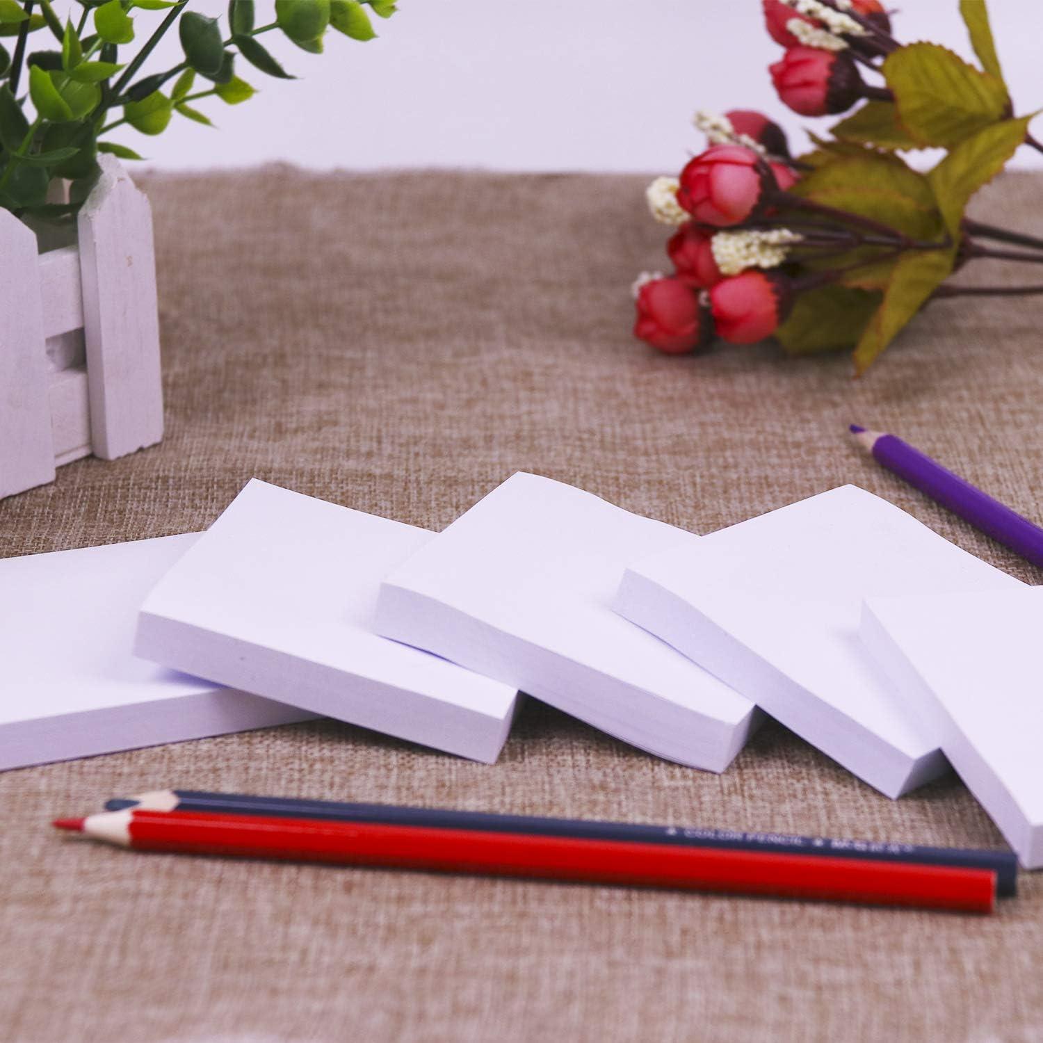 Notas Adhesivas Blancas YXTH, 6 Blocs, 100 Hojas cada uno