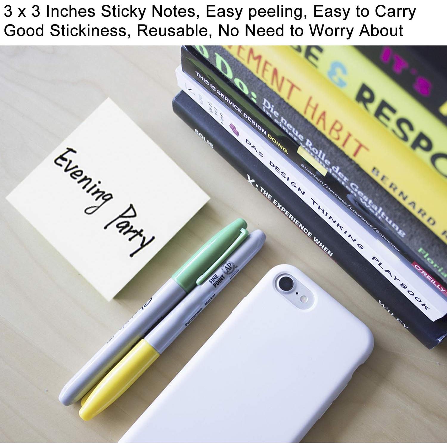 Notas Adhesivas Blancas YXTH, 6 Blocs, 100 Hojas cada uno