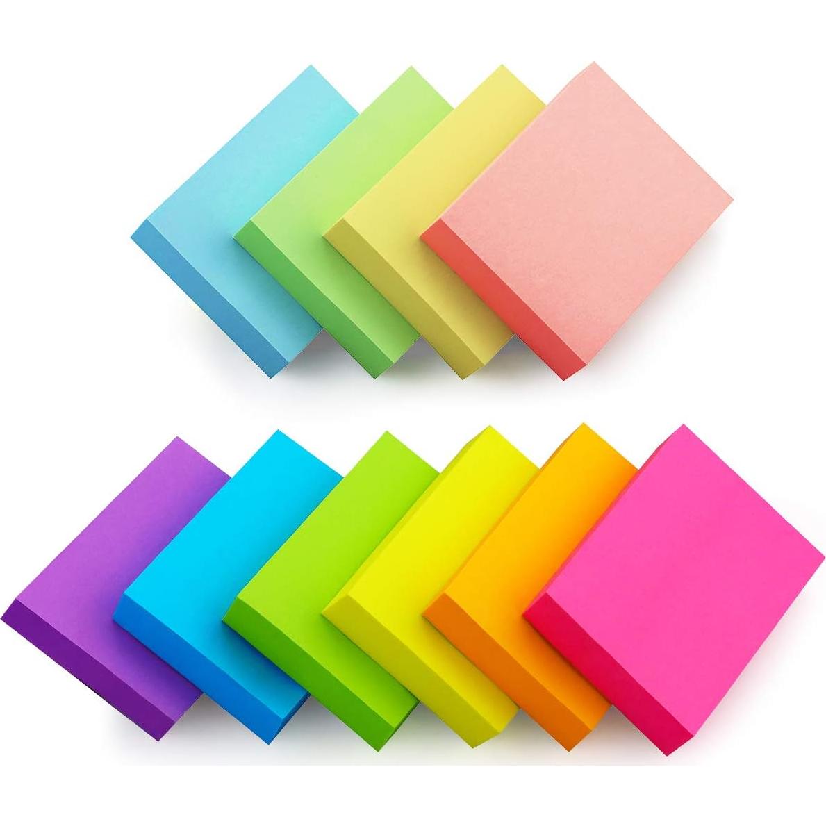 Notas Adhesivas Lobo Oriental 30 Bloc 60 Hojas 10 Colores