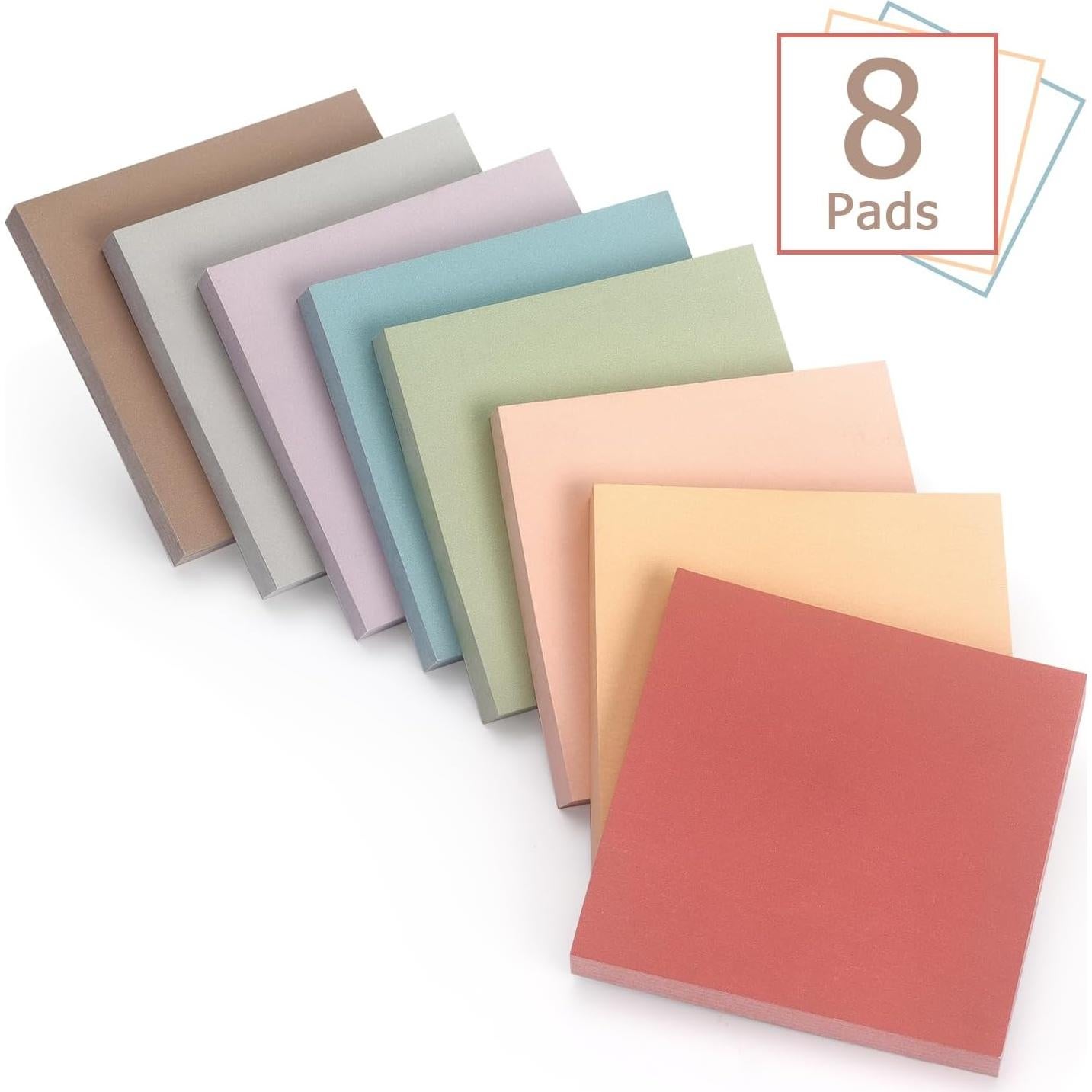 Notas Adhesivas Lobo Oriental 8 Colores Vintage 7.62cm