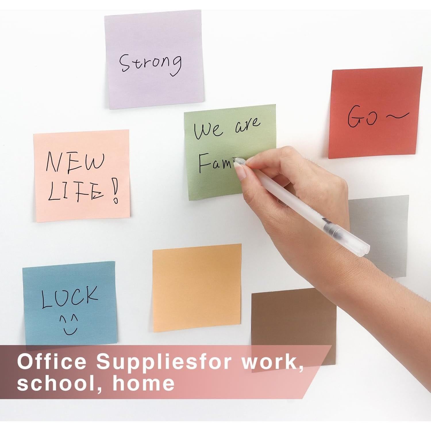 Notas Adhesivas Lobo Oriental 8 Colores Vintage 7.62cm