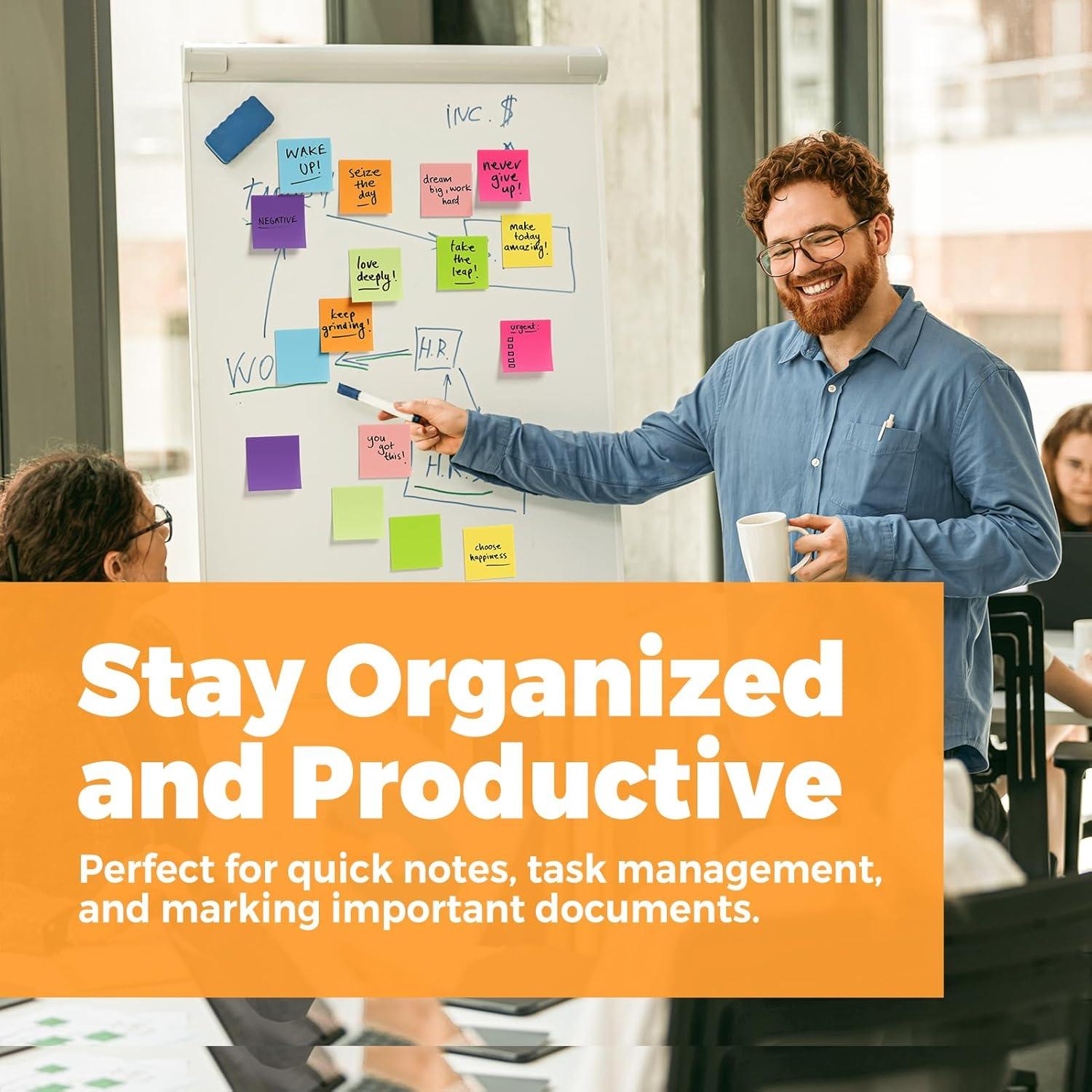 Notas Adhesivas MaxGear 3x3" 16 Almohadillas 960 Hojas