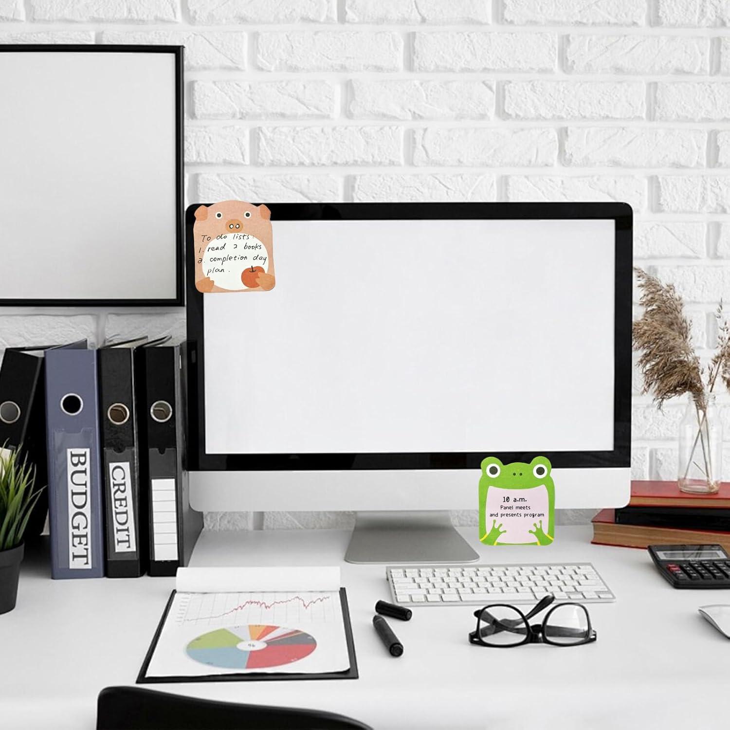 Notas Adhesivas Hganxiu en Formas de Animales - 6 Patrones Coloridos