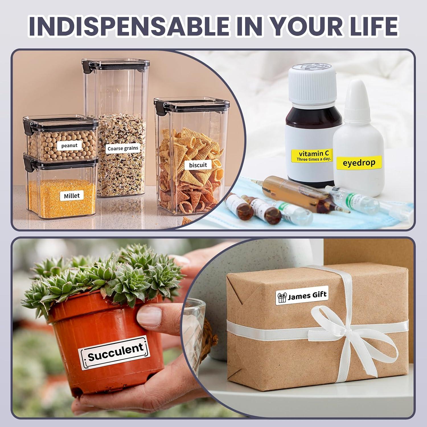 Máquina de Etiquetas EazeID LM1600 Portátil Recargable 12mm