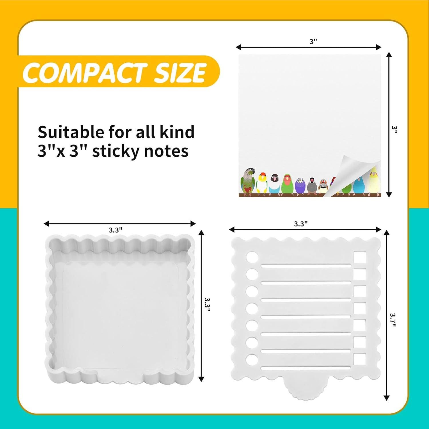 Soporte para Notas Adhesivas Litacimi Blanco Compacto