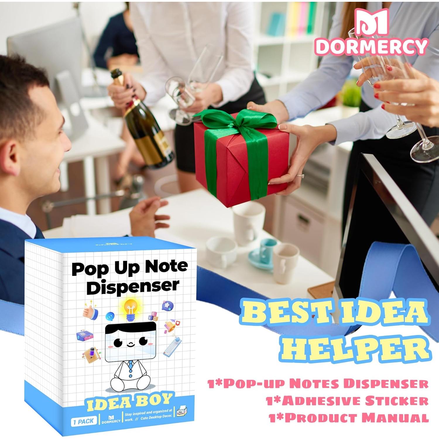 Dispensador de Notas Adhesivas Pop-up Dormercy Azul 7.62x7.62 cm