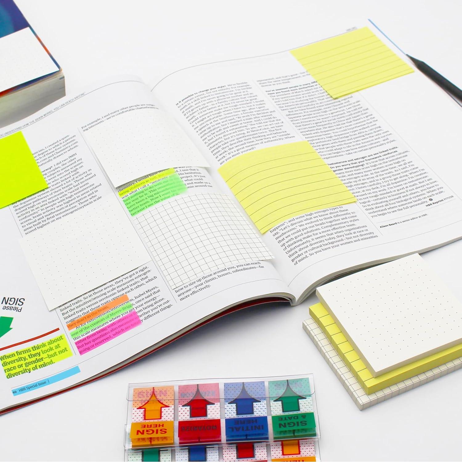 Notas Adhesivas Andoca 3x3 Pulgadas 720 Hojas Cuadrícula