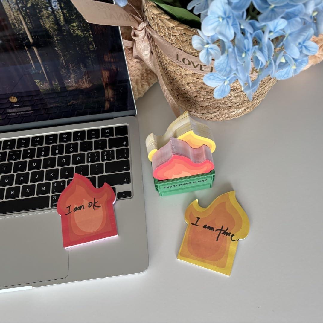 Notas Adhesivas de Fuego Infmetry 300 Hojas 9.9x7.6cm