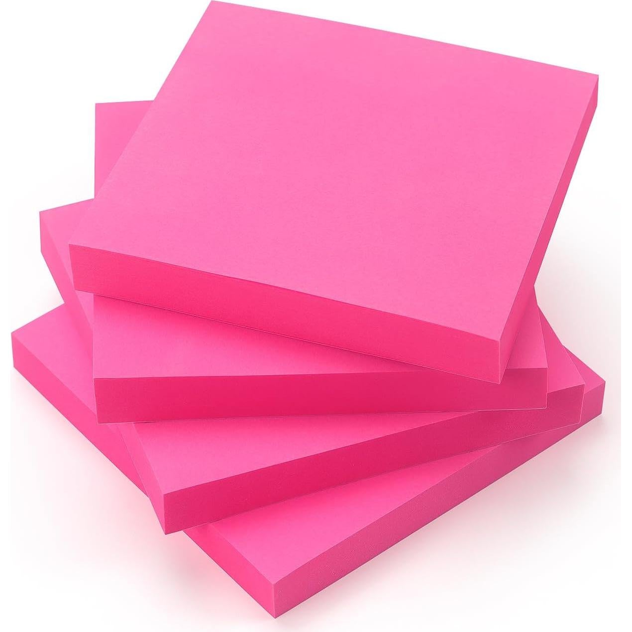 Notas Adhesivas 7.62x7.62 cm Osboo Rojo Rosa 4 Pads 360 Hojas