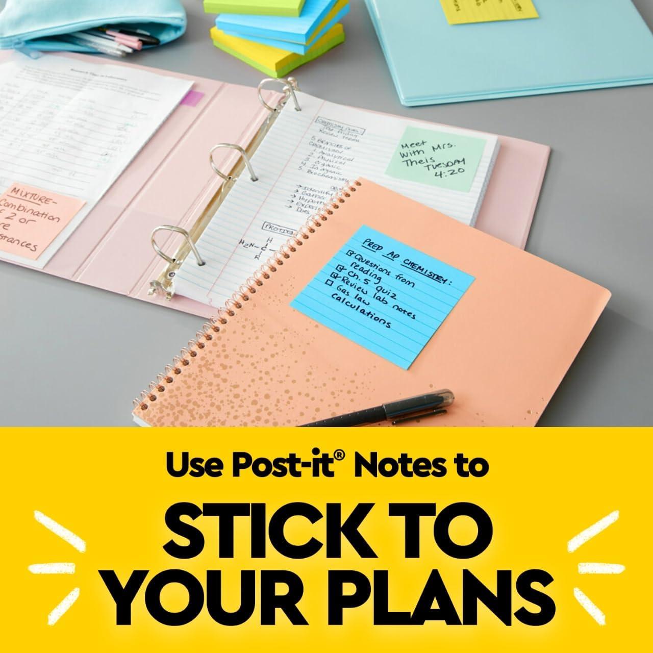 Notas Post-it 3x3" Floral Fantasy, 5 blocs, 100 hojas cada uno