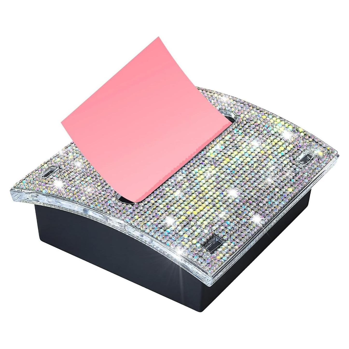 Dispensador de Notas Adhesivas Pop-Up Casehz con Strass 105x103x37mm