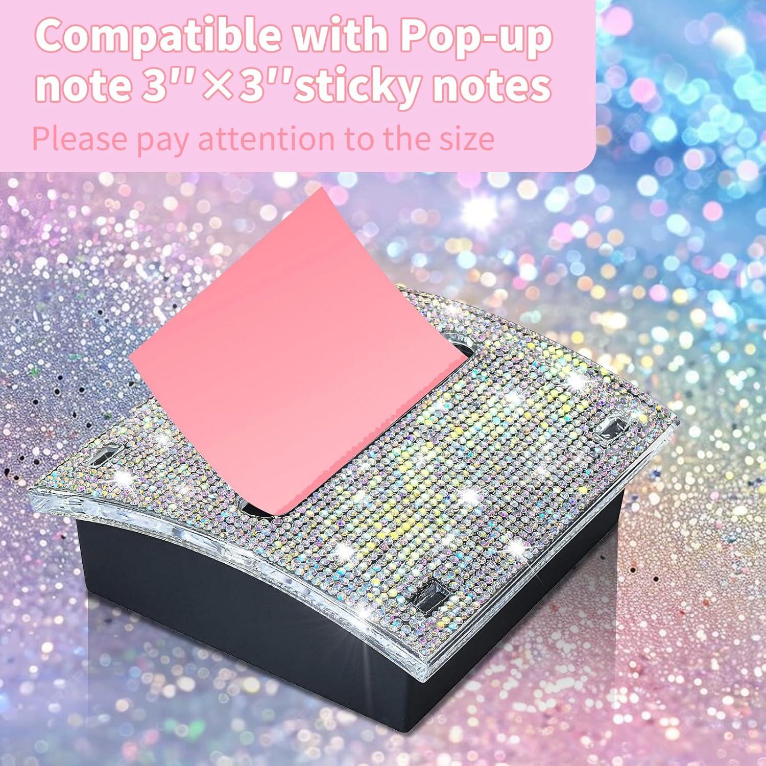 Dispensador de Notas Adhesivas Pop-Up Casehz con Strass 105x103x37mm