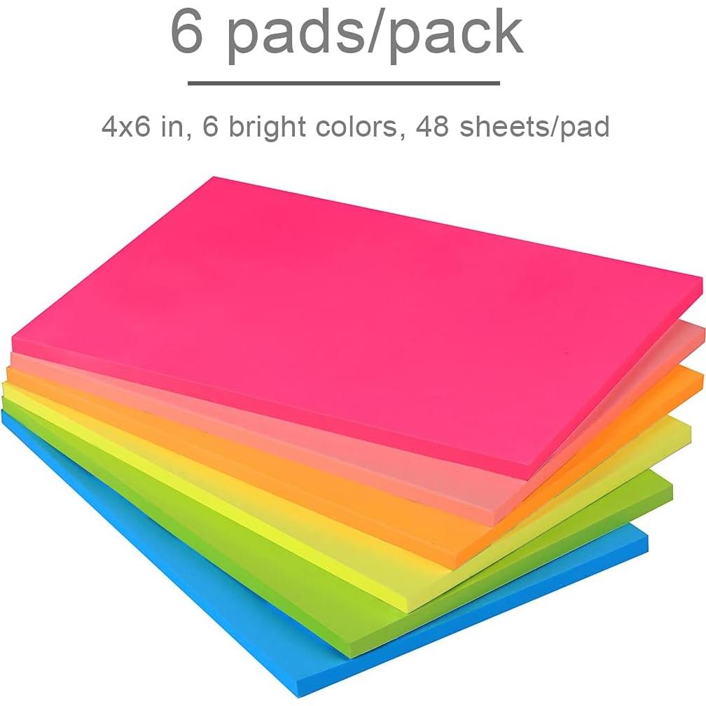 Notas Adhesivas Vanpad 10x15 cm 6 Blocs Coloridos