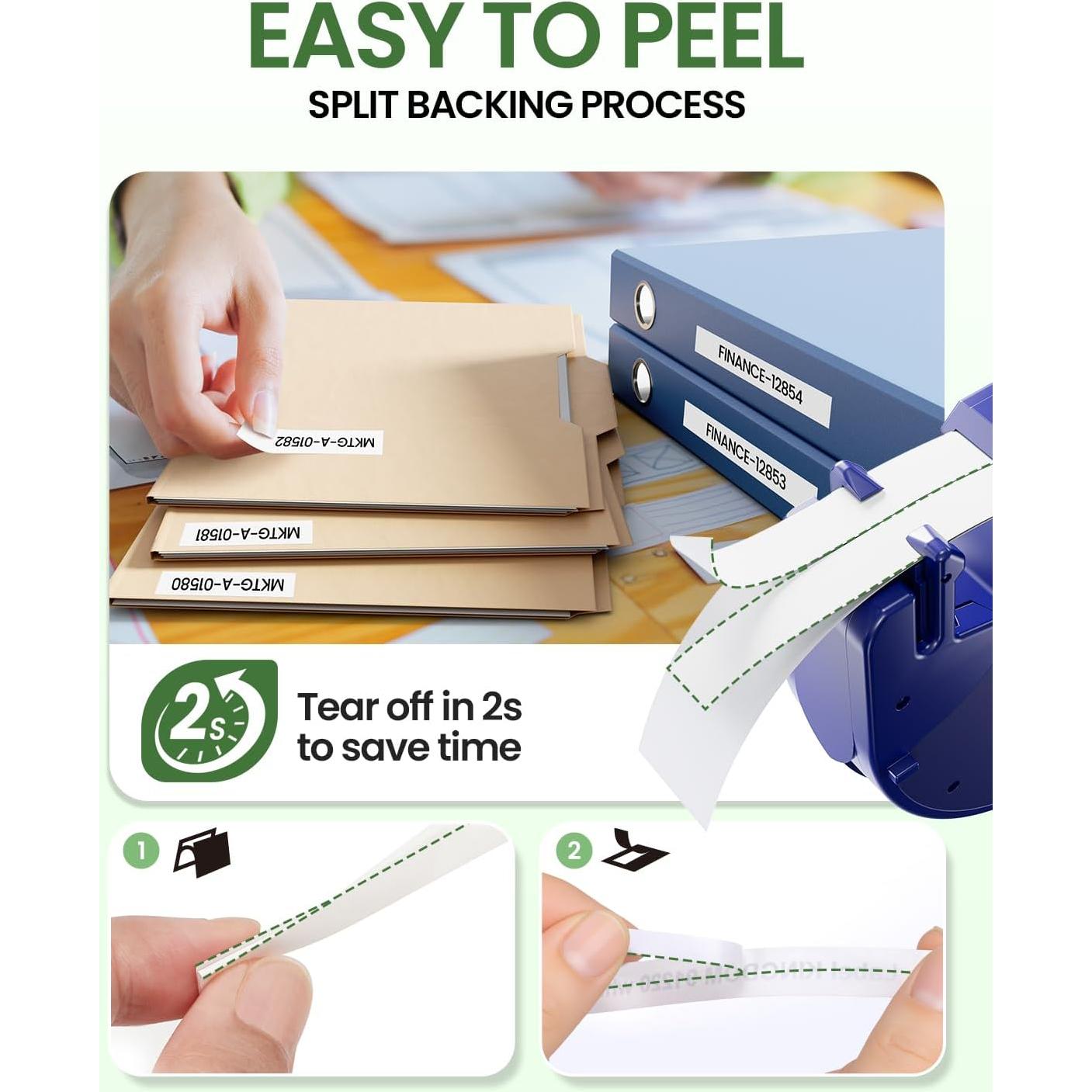 Cinta de Etiquetadora Dymo LetraTag 12mm x 4m - 5 Paquetes