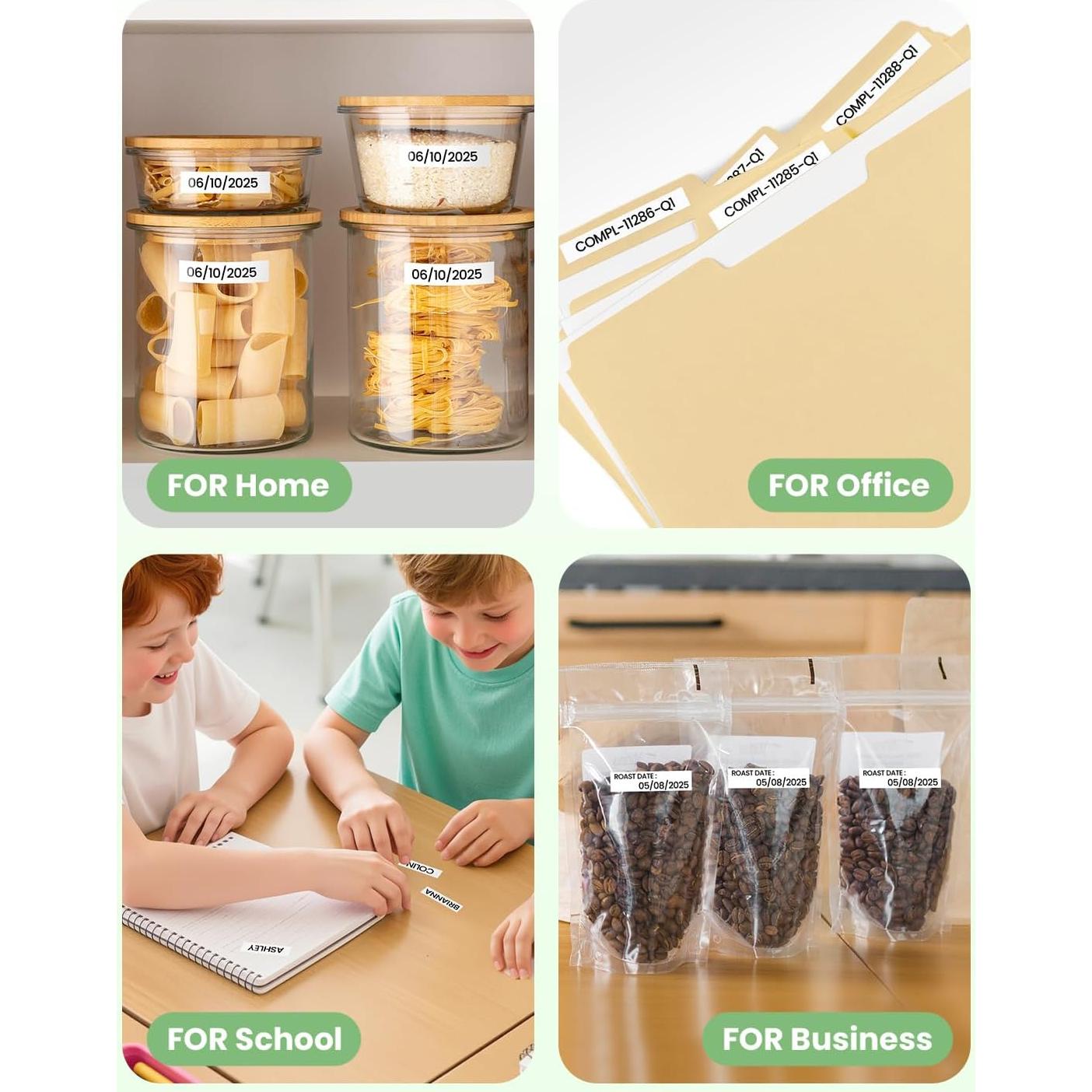 Cinta de Etiquetadora Dymo LetraTag 12mm x 4m - 5 Paquetes