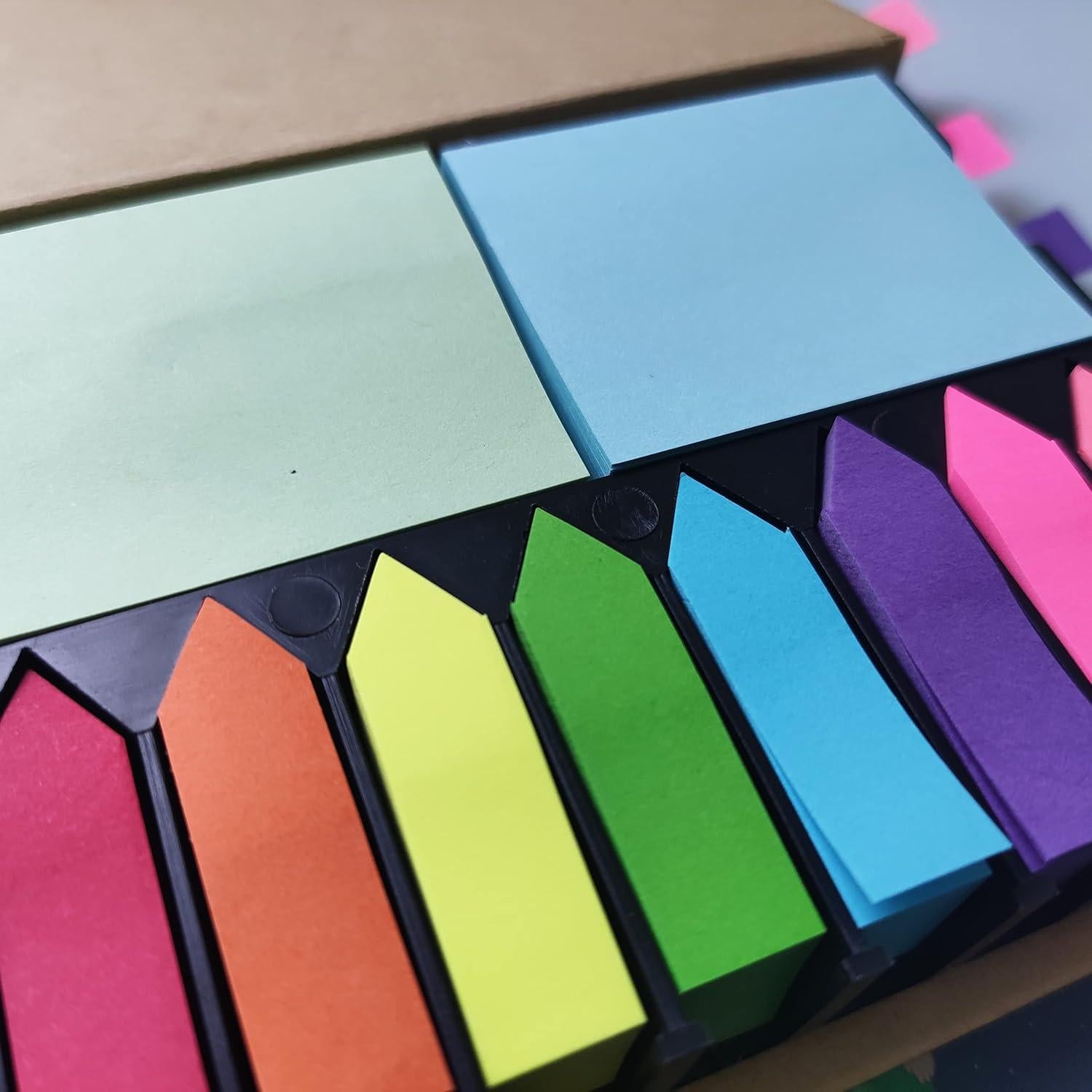 Combo de Banderas Adhesivas Flecha Multicolor BLUECC 2000 Pestañas