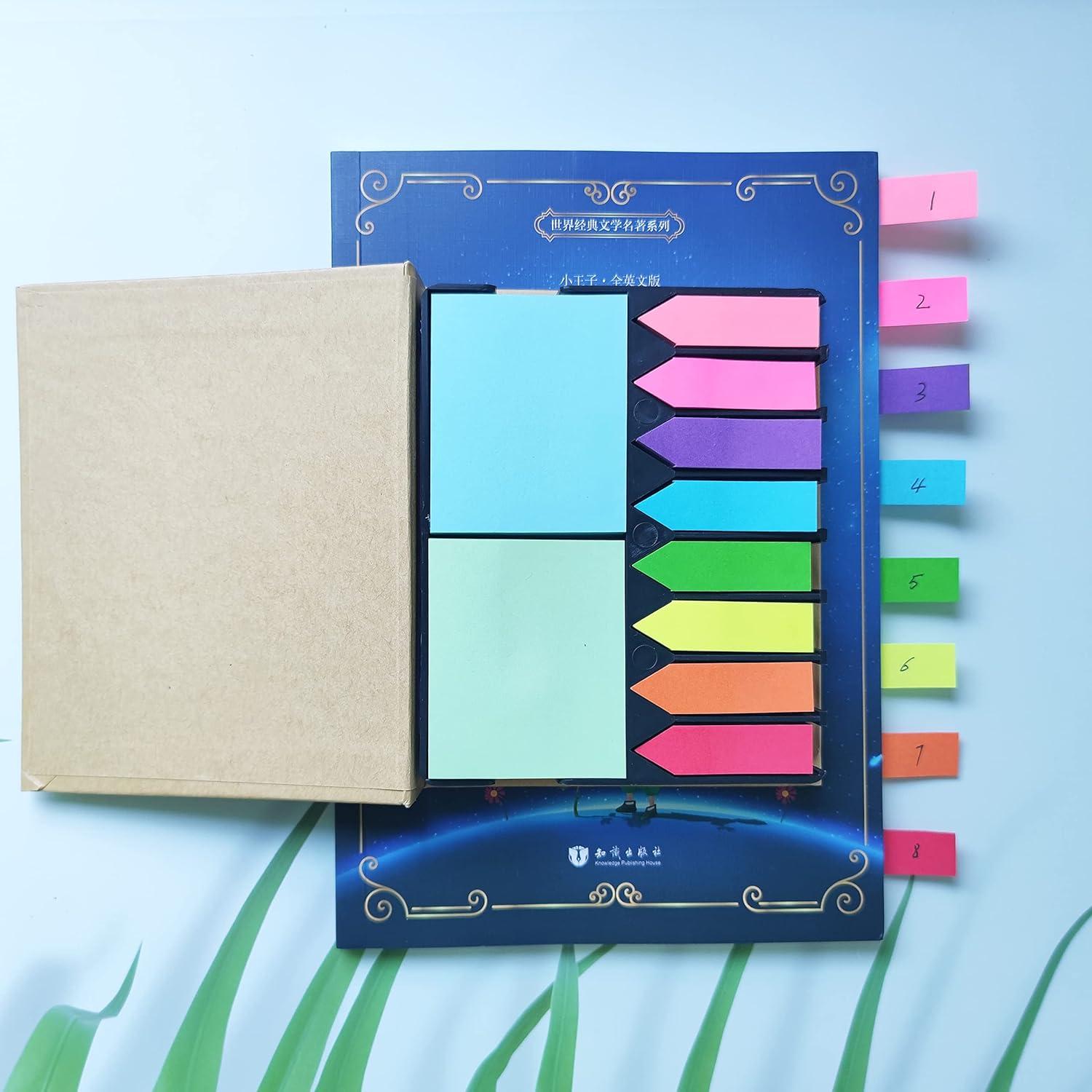 Combo de Banderas Adhesivas Flecha Multicolor BLUECC 2000 Pestañas