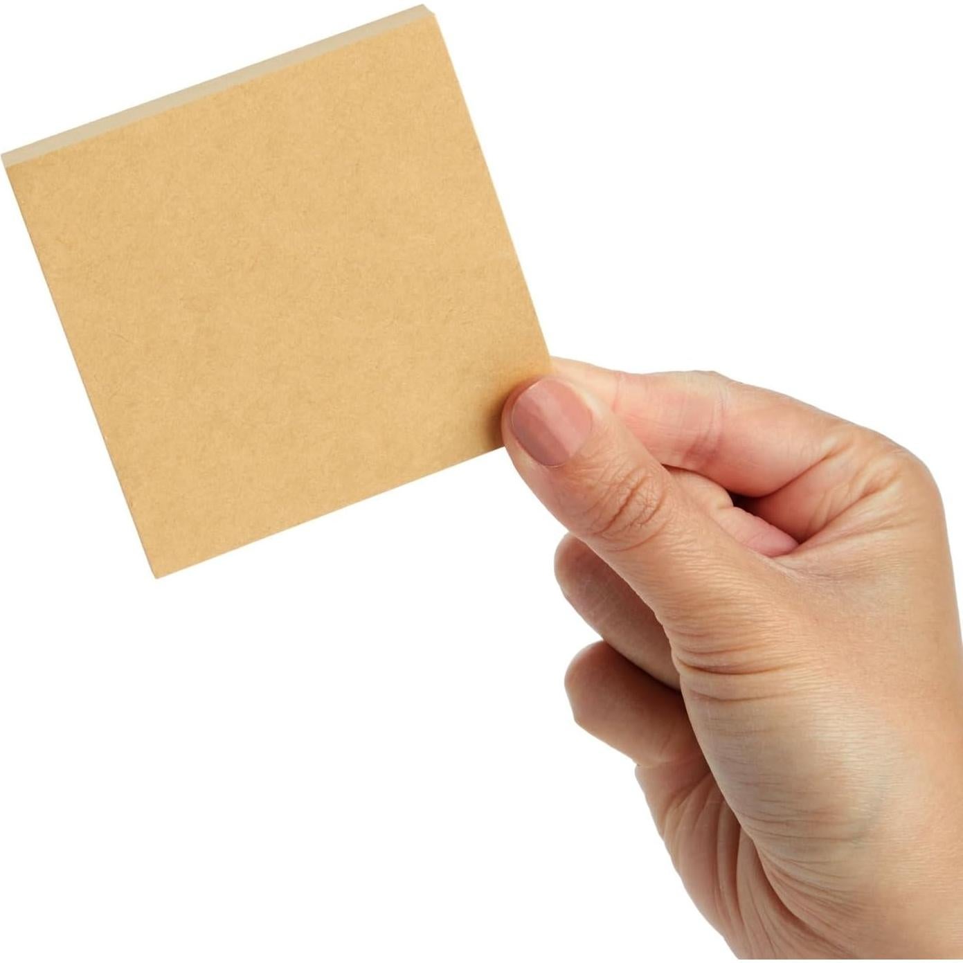 Notas Adhesivas Juvale Marrón 3x3 cm - Paquete de 6 Bloc 100 Hojas