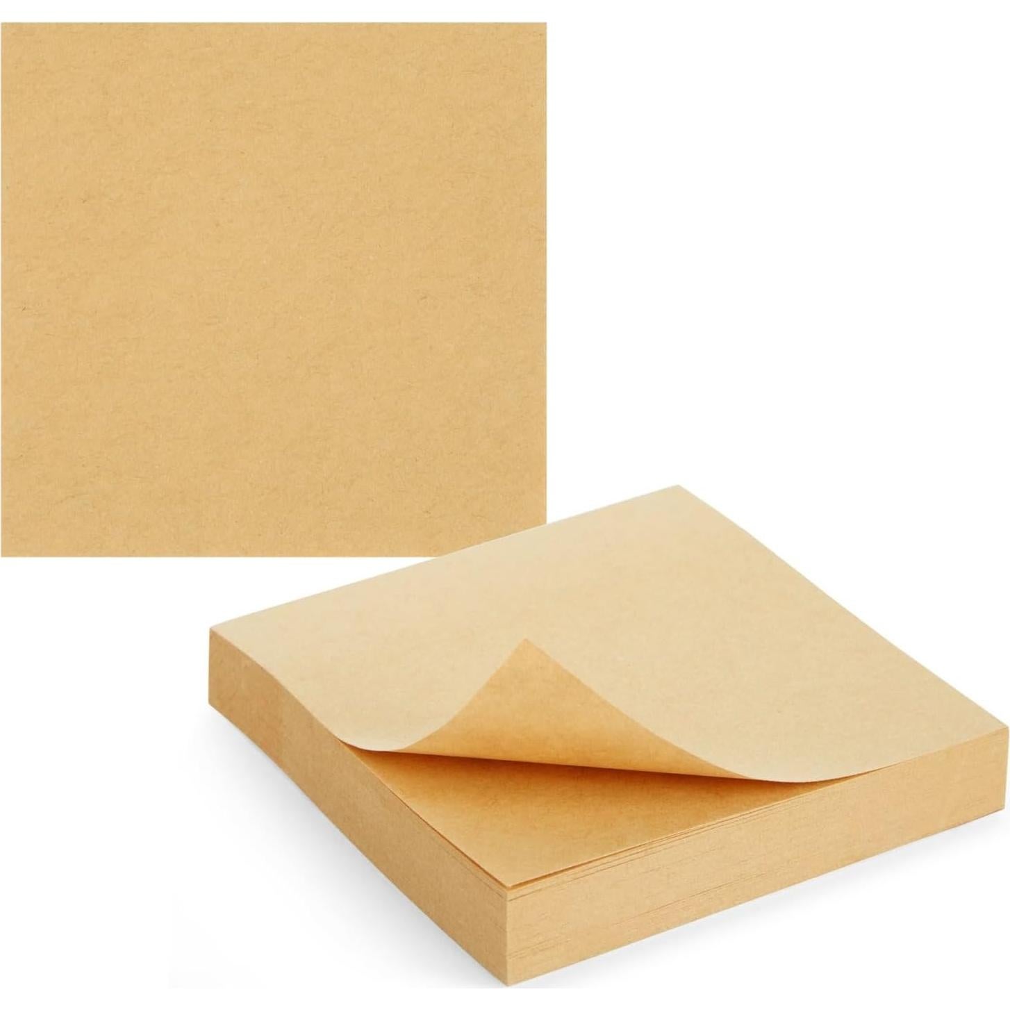 Notas Adhesivas Juvale Marrón 3x3 cm - Paquete de 6 Bloc 100 Hojas