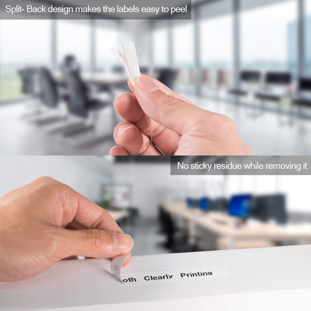 Paquete de 5 Cintas de Etiqueta Camopro Dymo D1 12mm x 7m