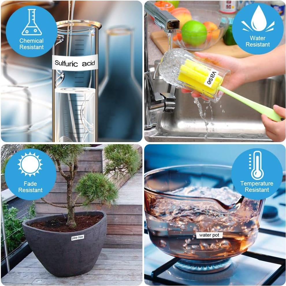 Paquete de 5 Cintas de Etiqueta Camopro Dymo D1 12mm x 7m