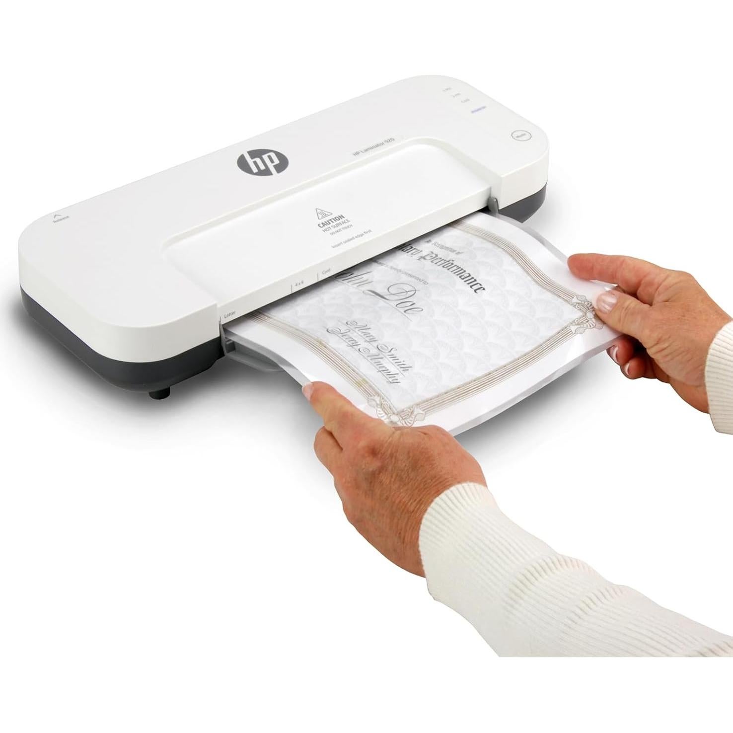 Laminadora Térmica Fría y Caliente Royal 23.37 cm con 100 Fundas