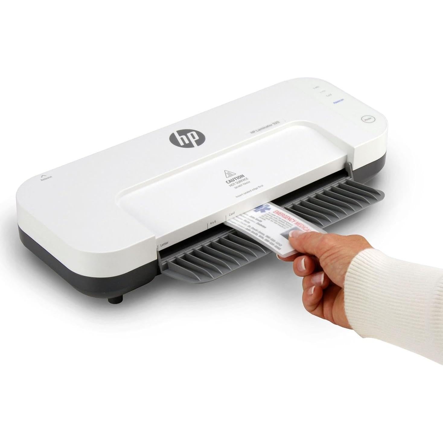 Laminadora Térmica Fría y Caliente Royal 23.37 cm con 100 Fundas