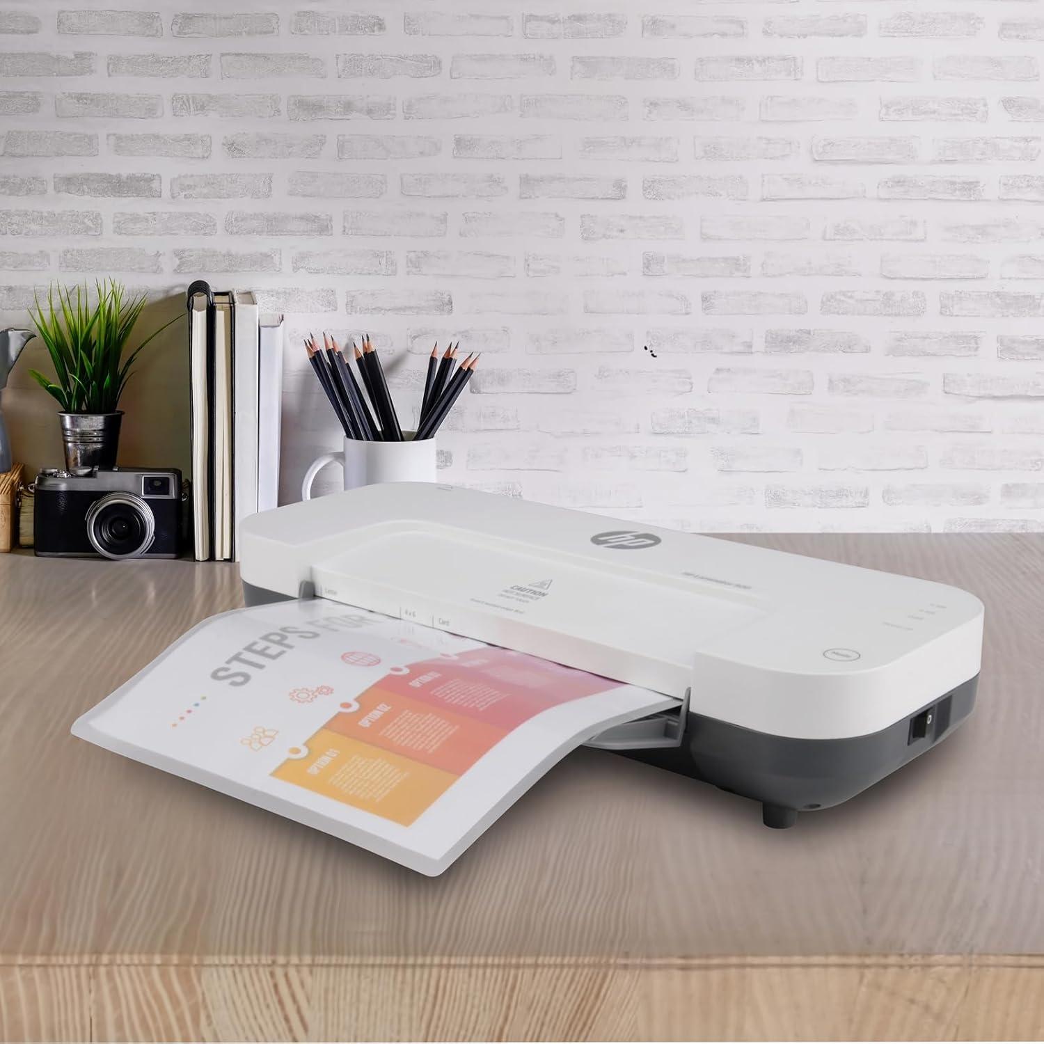 Laminadora Térmica Fría y Caliente Royal 23.37 cm con 100 Fundas