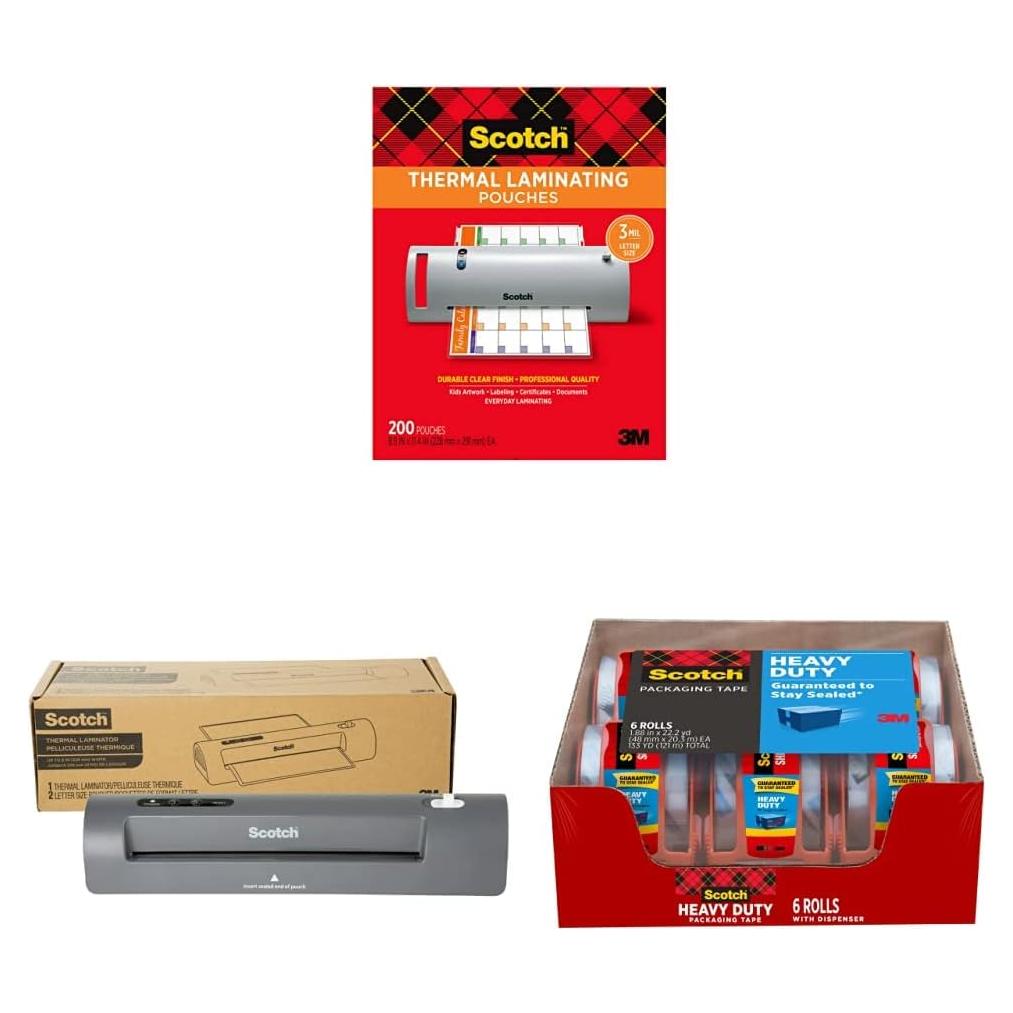 Bolsas de Laminado Térmico Scotch 200 Unidades 22.6x29 cm