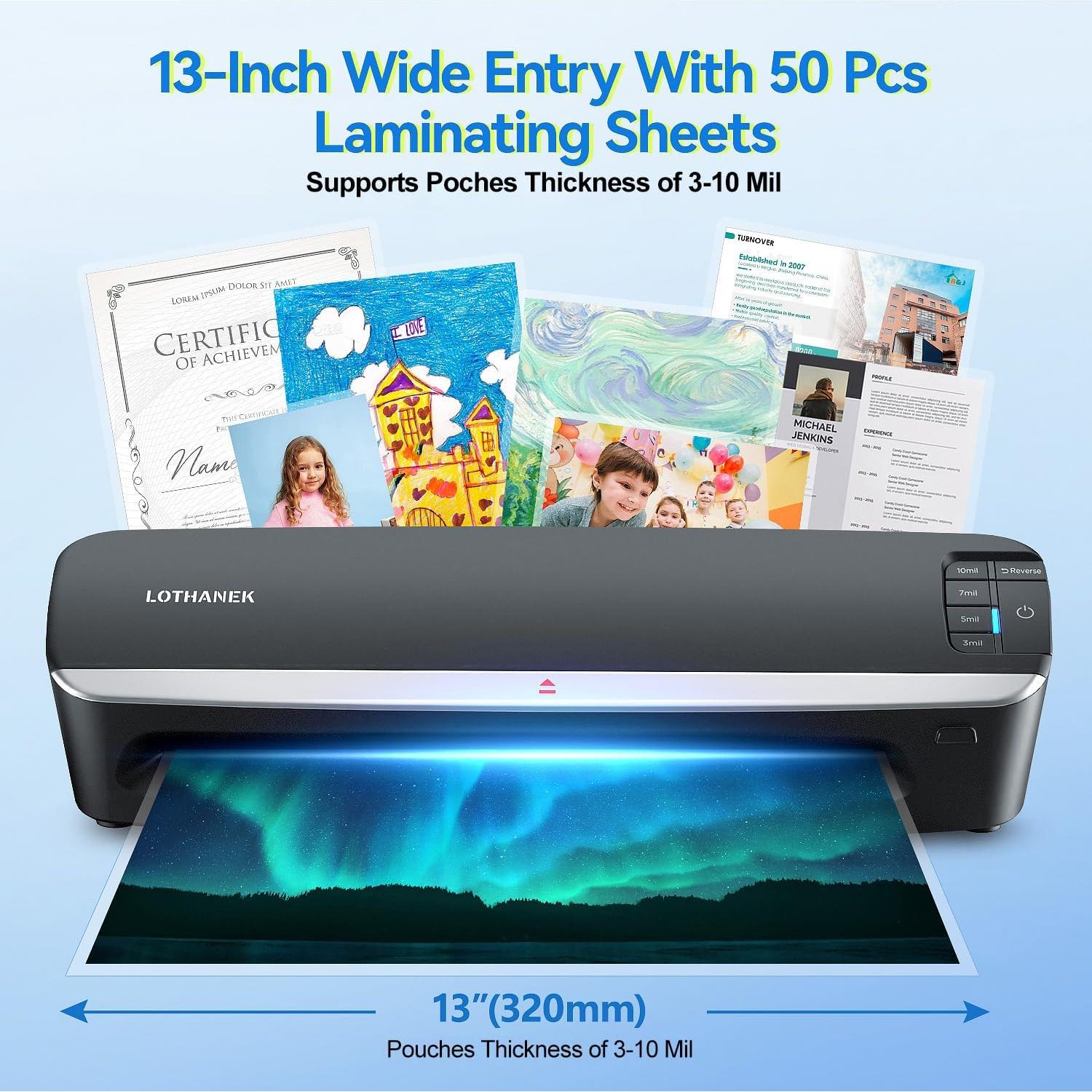 Laminadora A3 LOTHANEK G50 HD 4 Rodillos 60 Seg Calentamiento