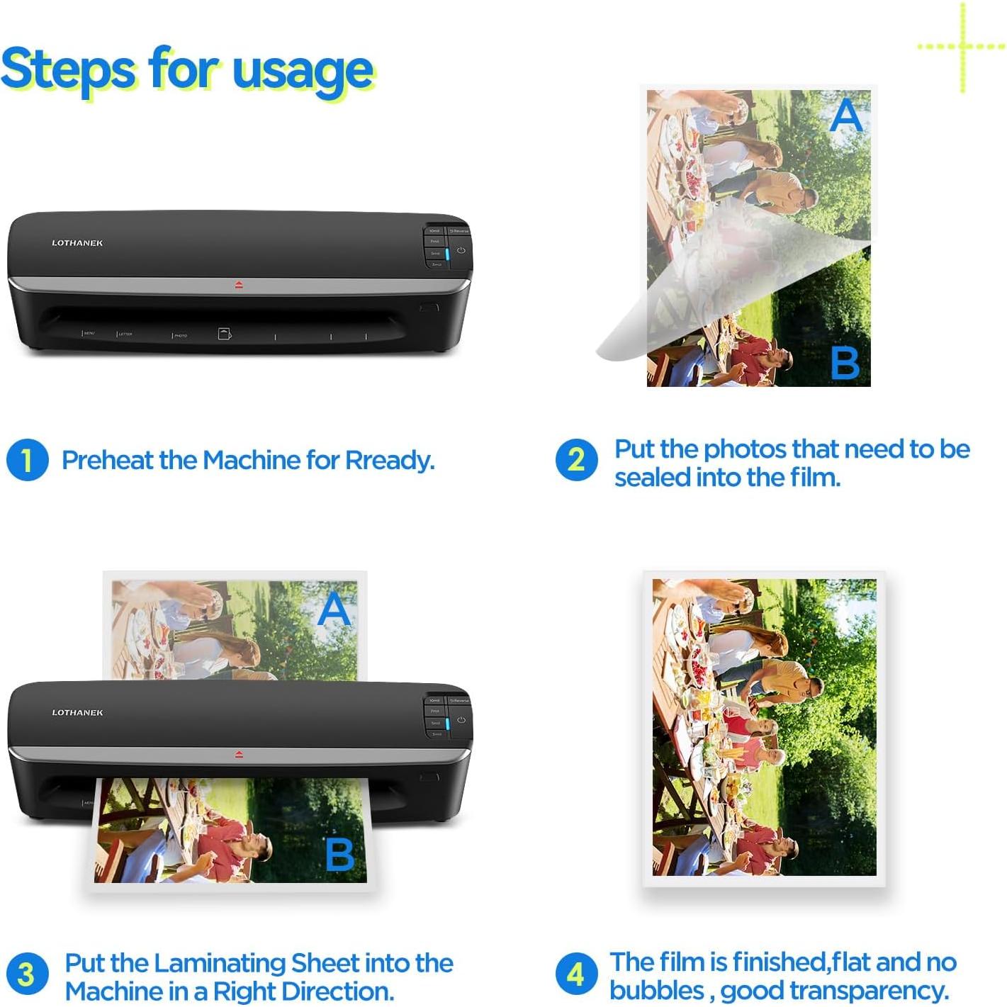 Laminadora A3 LOTHANEK G50 HD 4 Rodillos 60 Seg Calentamiento