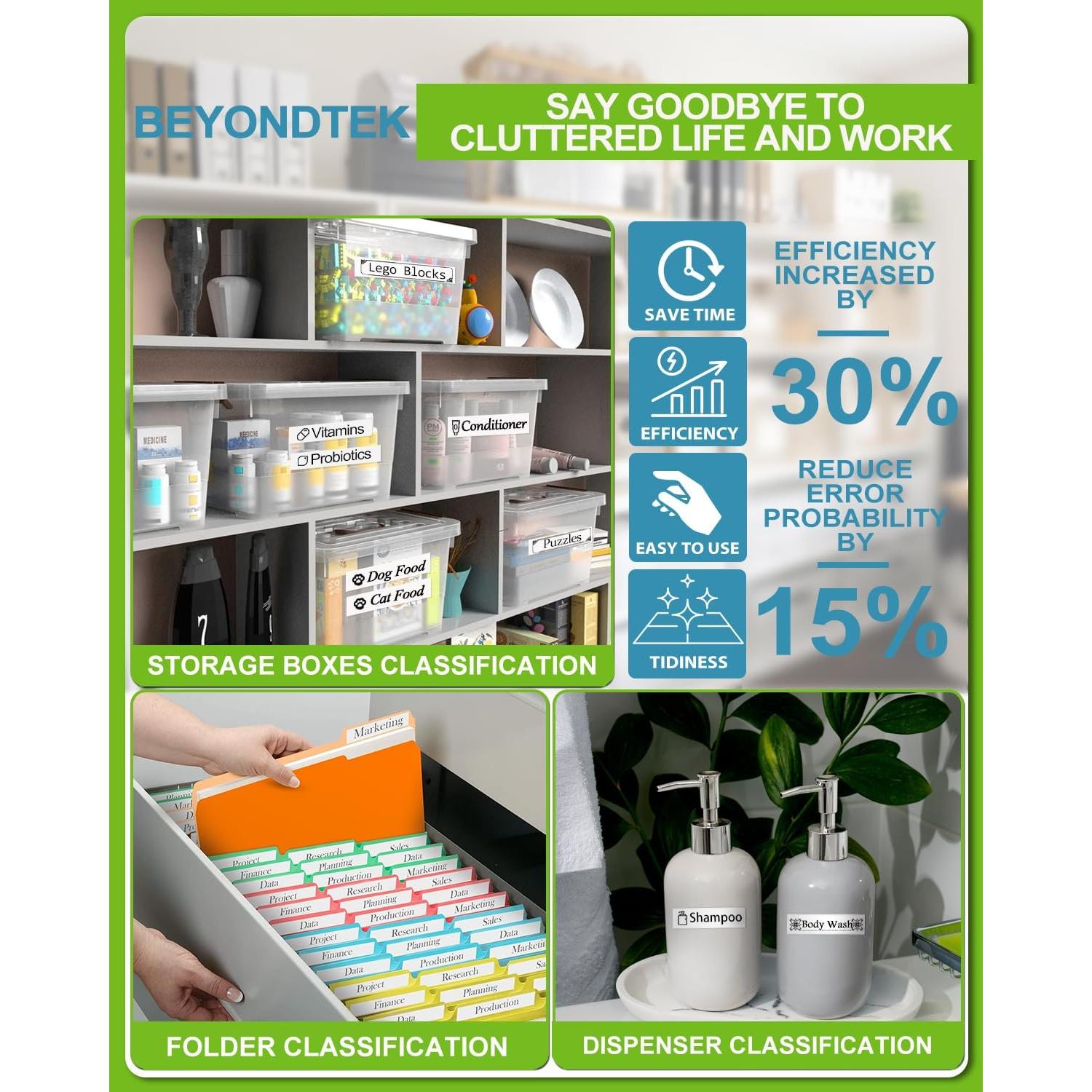 Cintas de Etiquetas Dymo D1 45013 12mm x 3m 5Pk BEYONDTEK