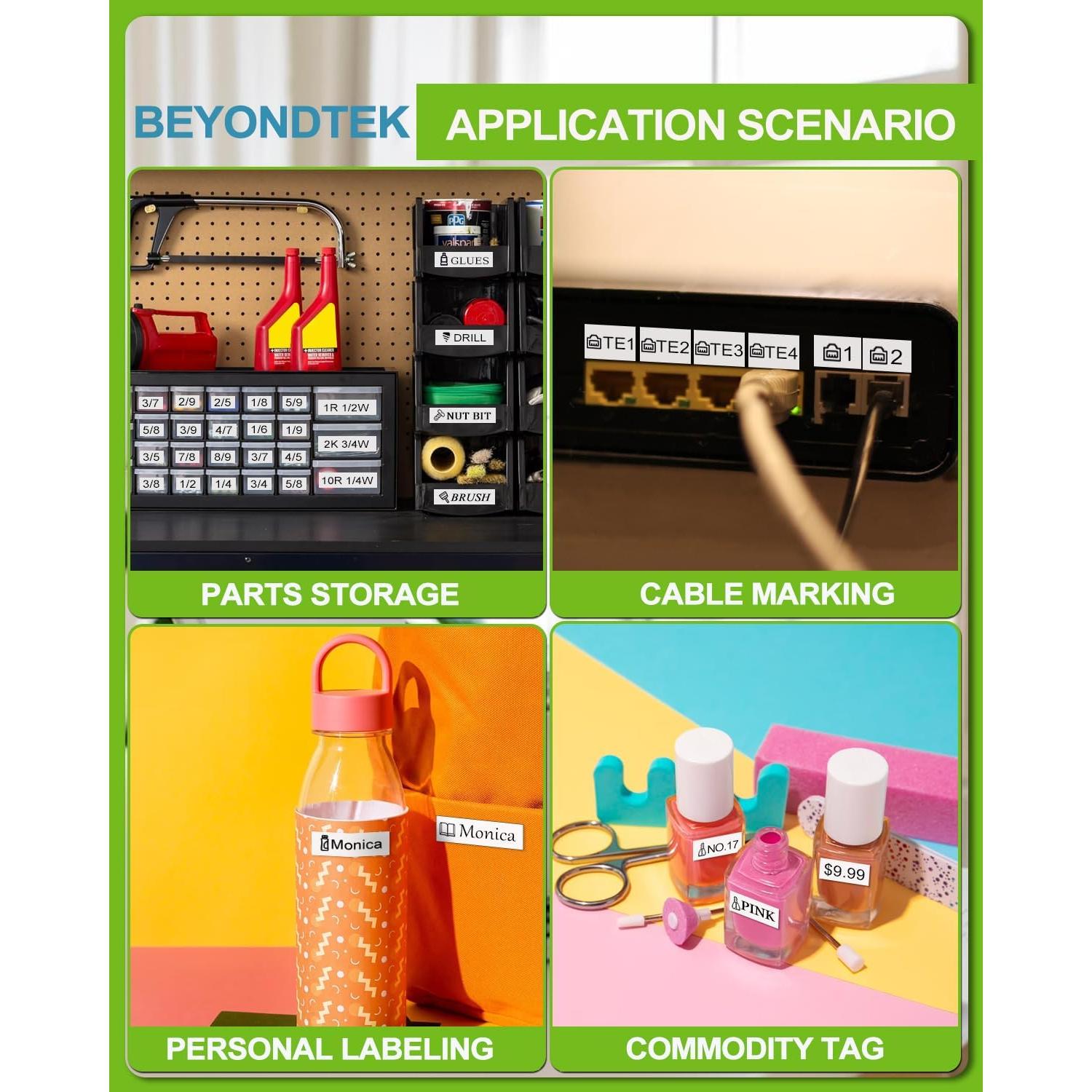 Cintas de Etiquetas Dymo D1 45013 12mm x 3m 5Pk BEYONDTEK