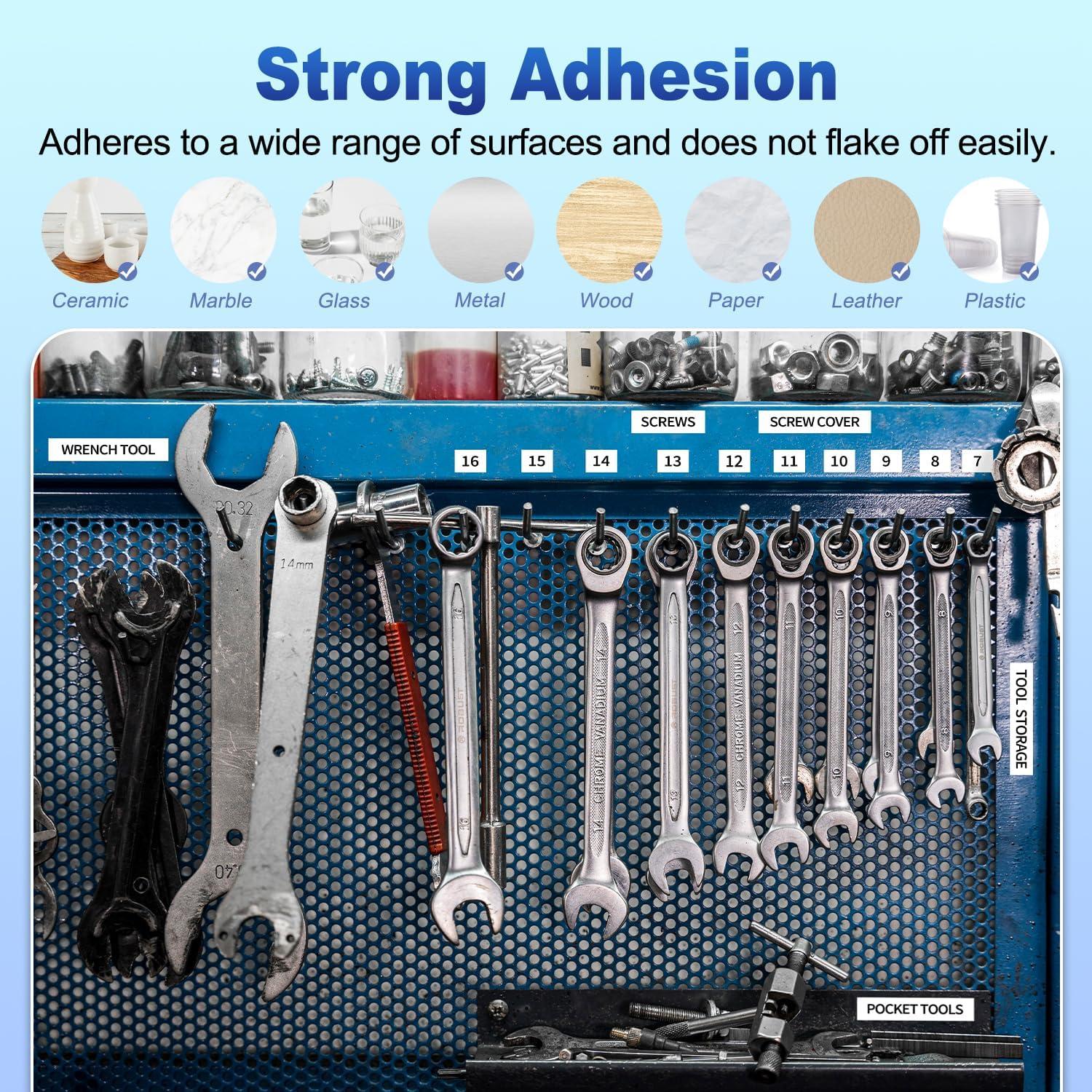 Paquete de 6 Cintas de Etiquetas COLORWING Dymo D1 12mm x 7m