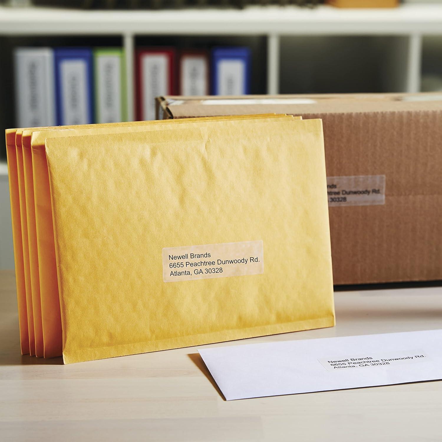 Etiquetas de Dirección Transparentes DYMO LW 1.9 x 8.9 cm, 130 Unidades