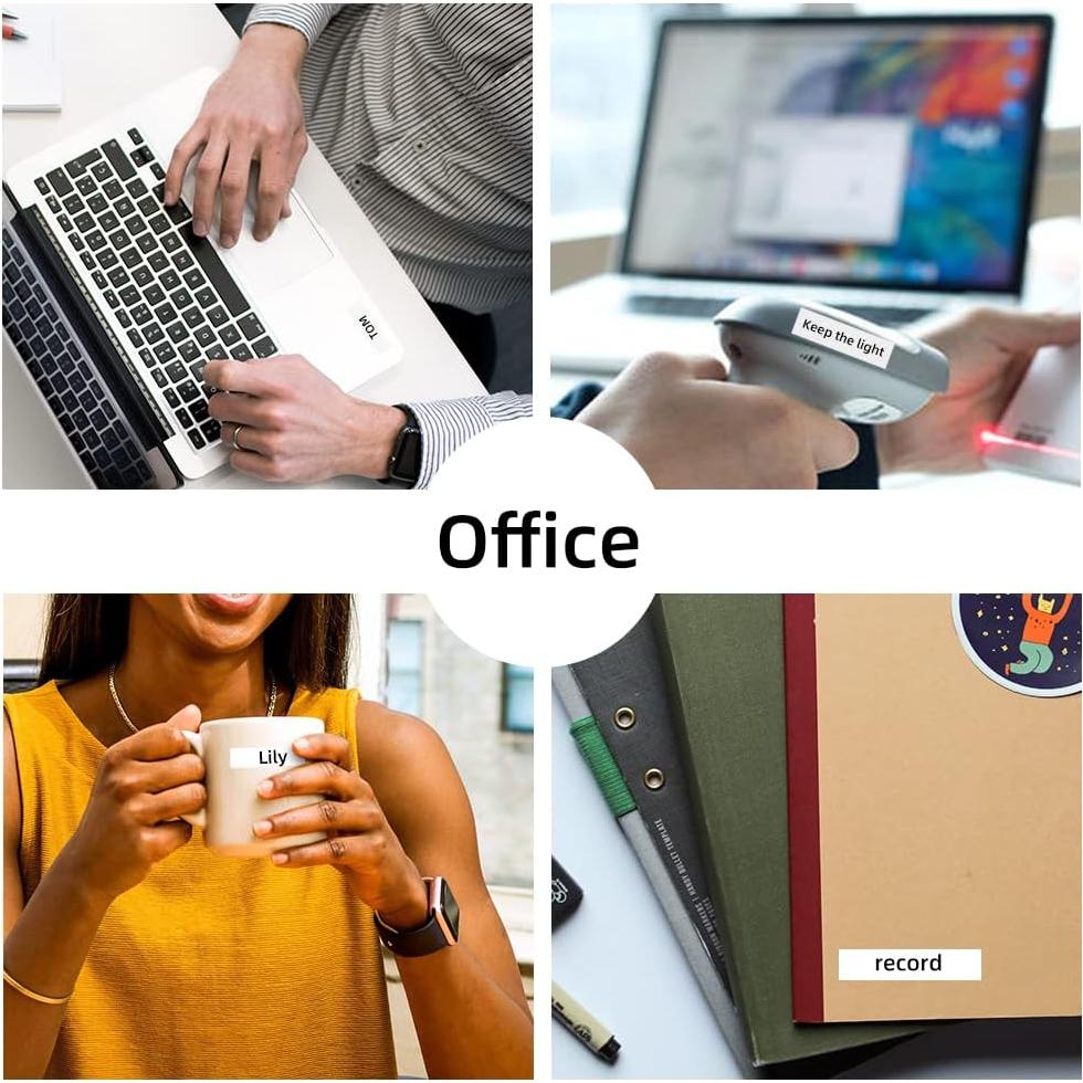 Paquete de 5 Etiquetas Térmicas Goknu P12 Compatibles DYMO