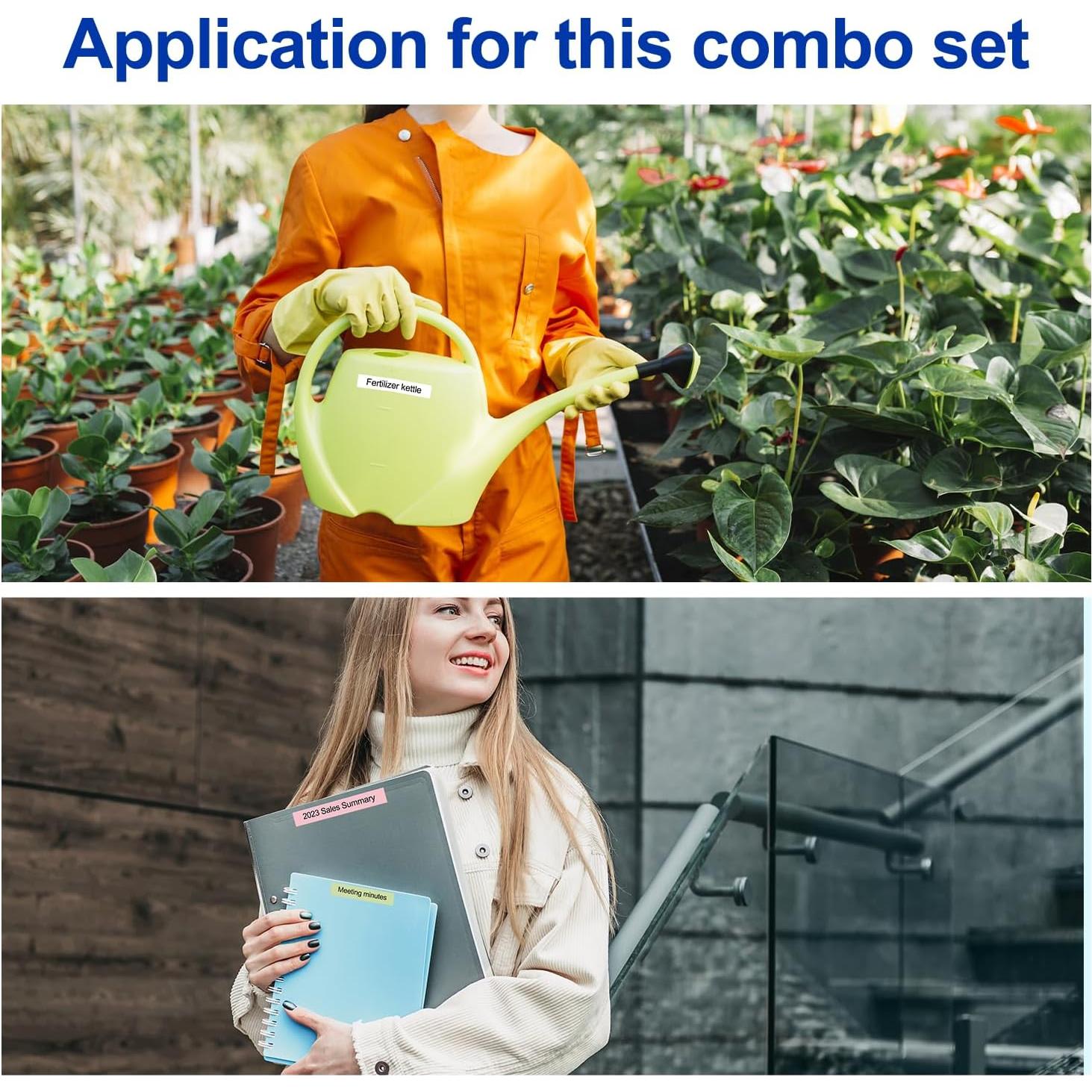 Paquete de 5 Etiquetas Térmicas Goknu P12 Compatibles DYMO