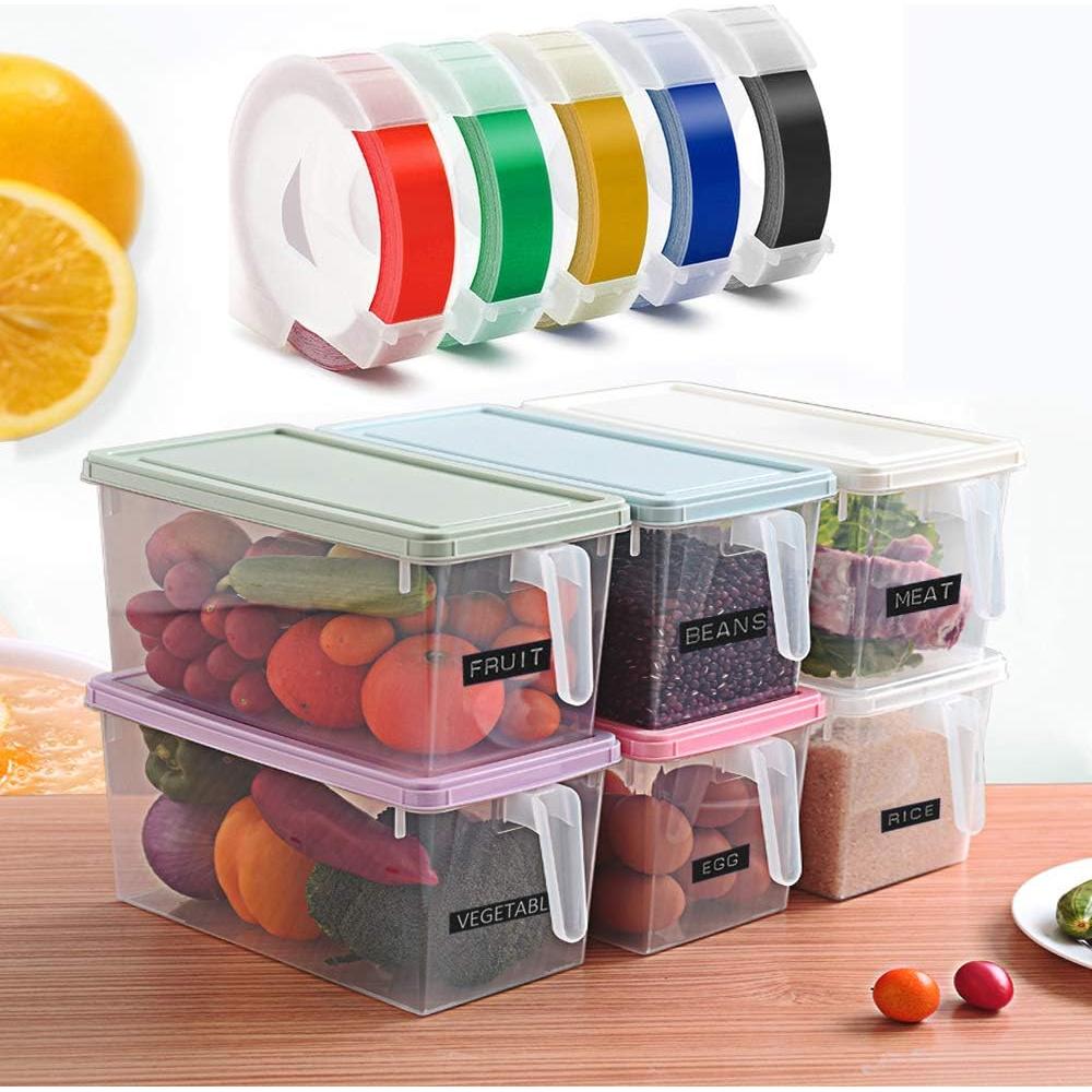 Cinta de Etiquetas en Relieve Methray 3/8" (9 mm) 5 Rollos