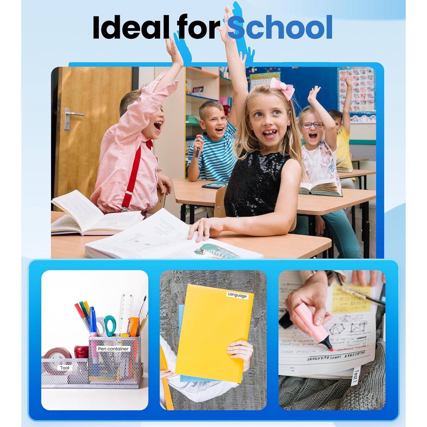 Cintas de Etiquetas Dymo LetraTag 91331 Plástico Blanco 12mm x 4m - Paquete de 5