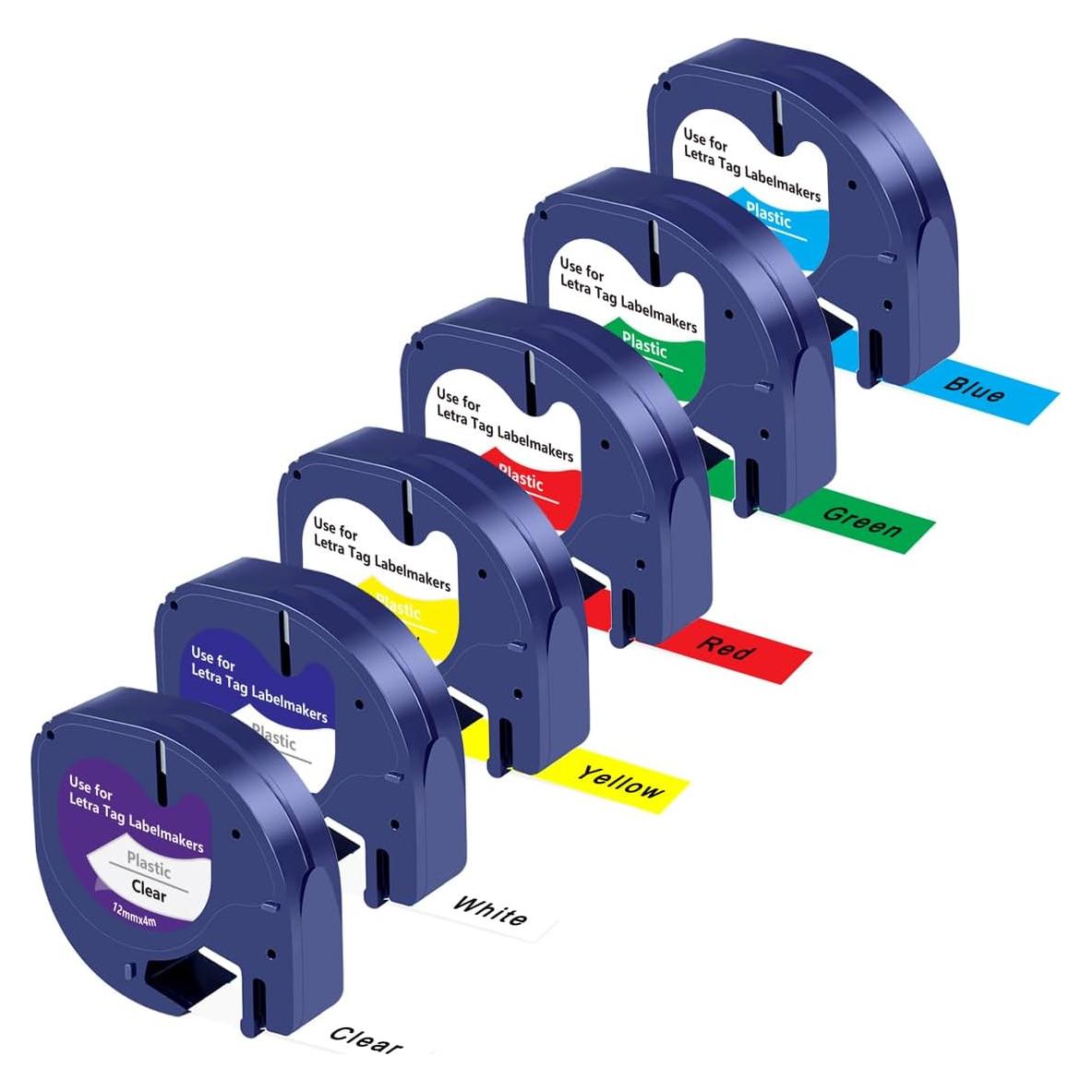 Cintas de Etiquetado Impermeables UNOKA LT 12mm x 4m 6PK